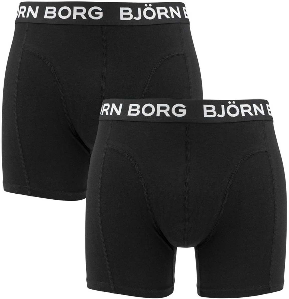 Bjorn Borg Boxershort Heren Katoen Stretch 2 stuks Multipack 1 Black - M