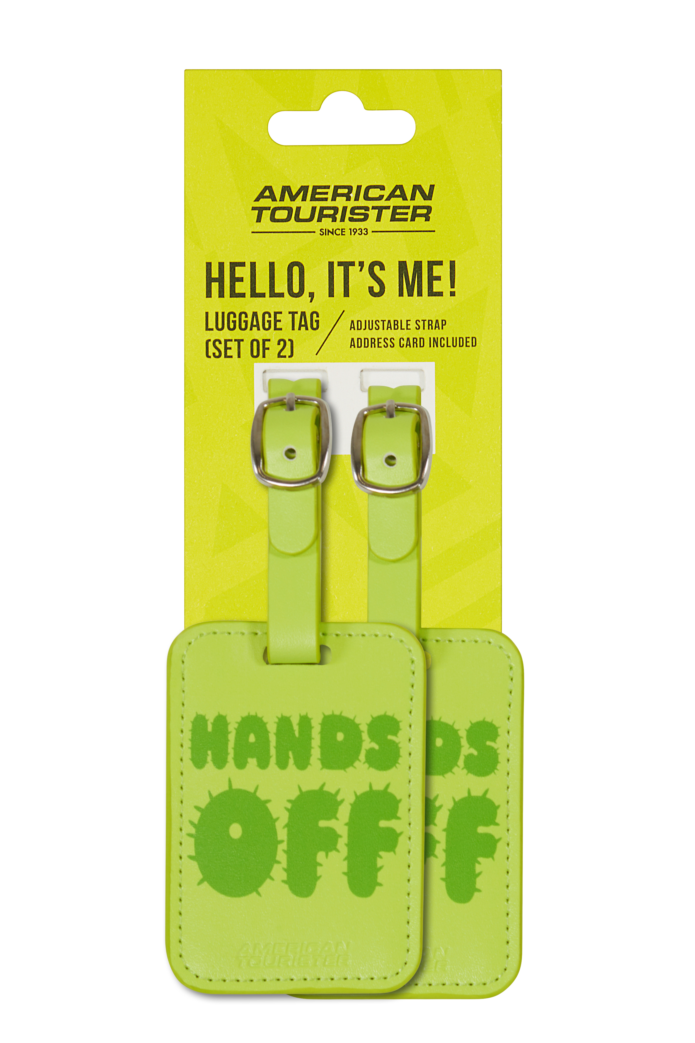 American Tourister Bagagelabel Print Hands Off 5.5x8 cm