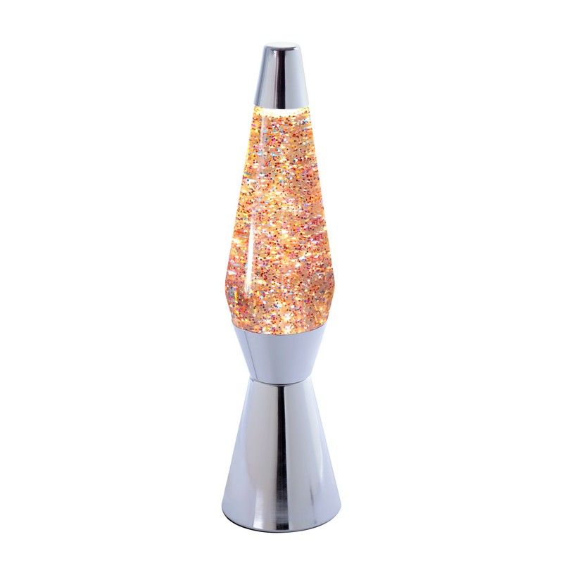 Fisura Lavalamp Bullet Pink Glitter 10x40 cm