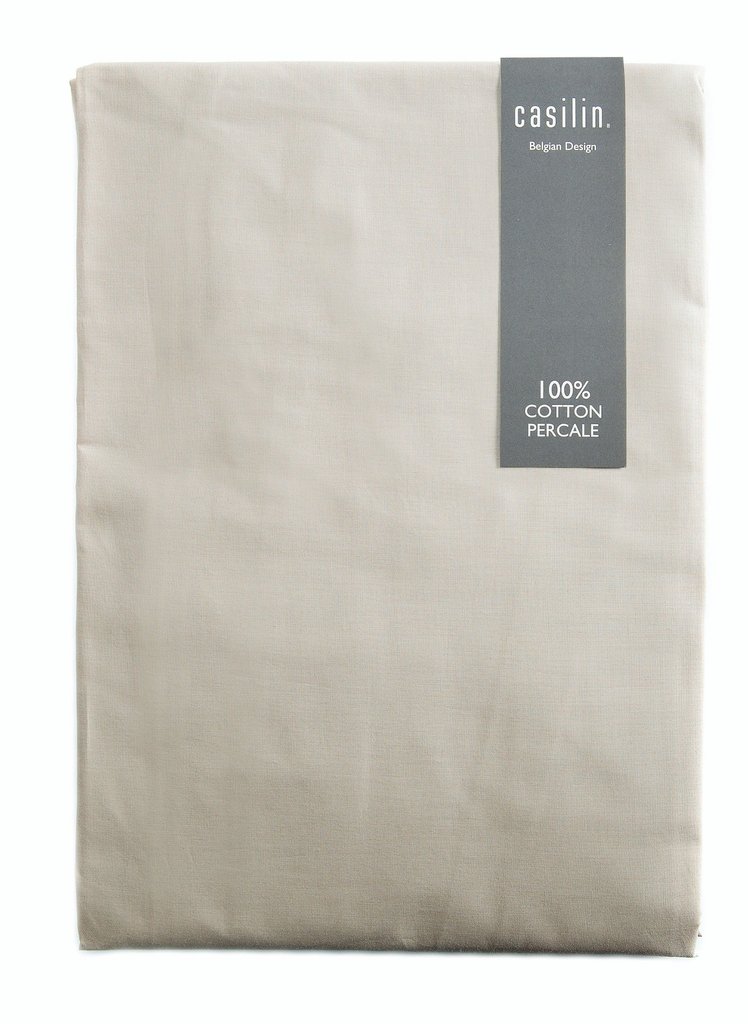Casilin Hoeslaken Royal Percale Beige 90x200 cm Katoen