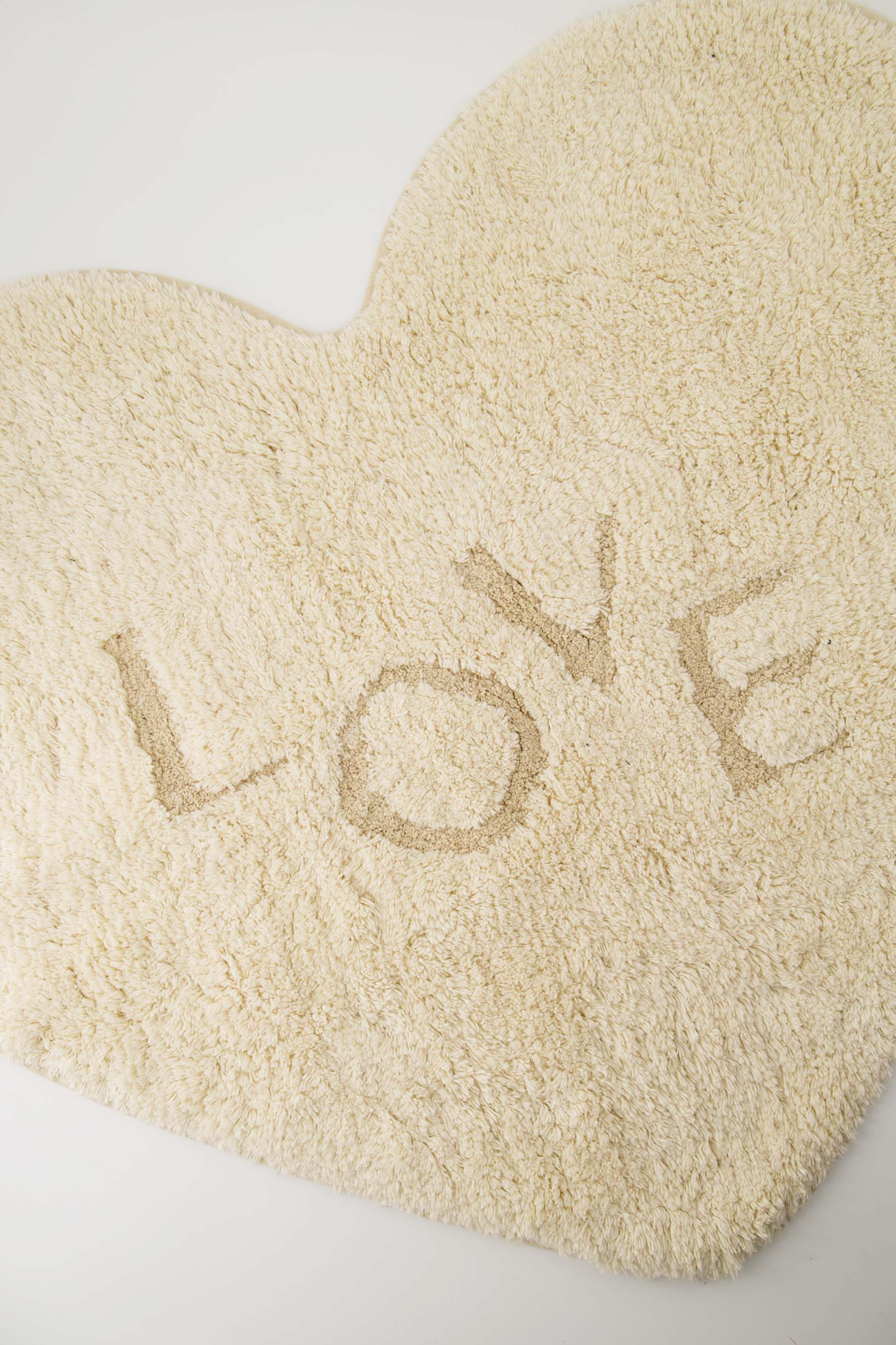 Zusss Badmat Love Hartje Off White 70x84 cm