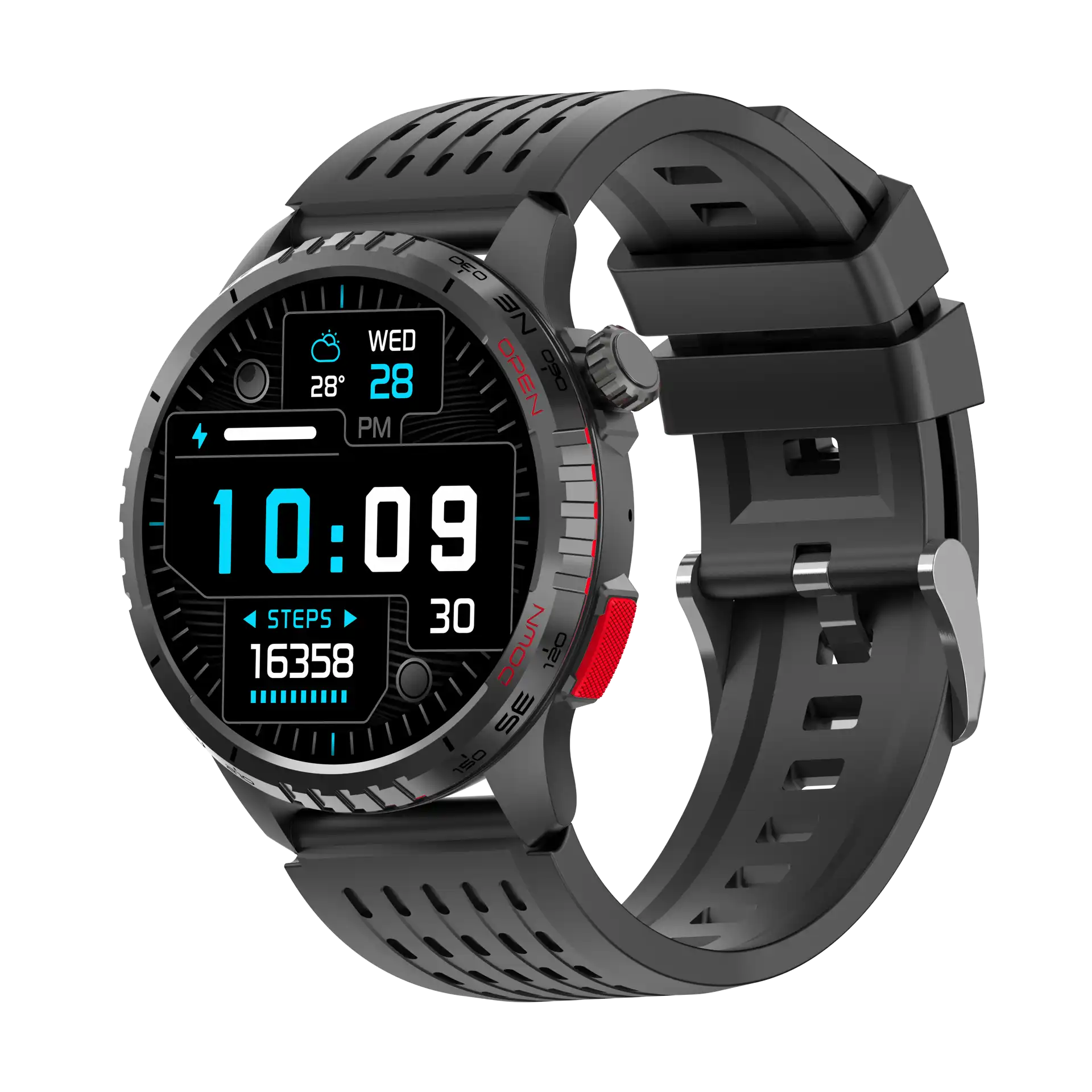 Denver Smartwatch SWG-345 1.43" AMOLED-Belfunctie-GPS Zwart