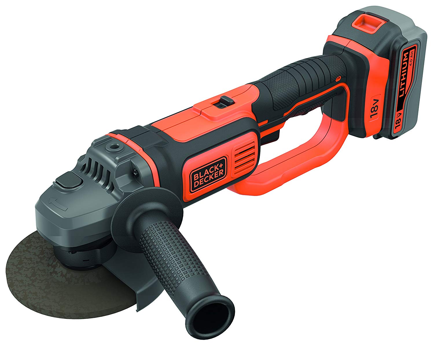 Black+Decker Haakse Slijper 18V 125mm met Accu en Lader