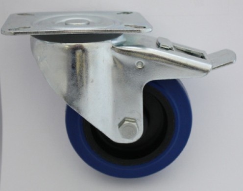 Amig - Set Of 4 Furniture Brake Castors | Diameter 80 Mm | Rotating