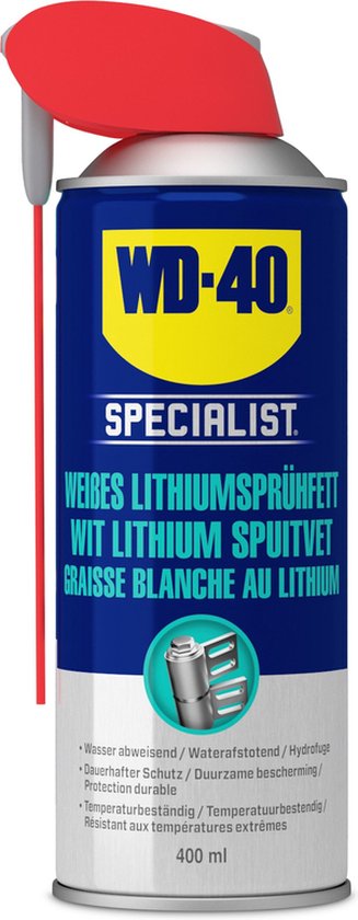 WD-40 Wit Lithium Spuitvet 400 ml
