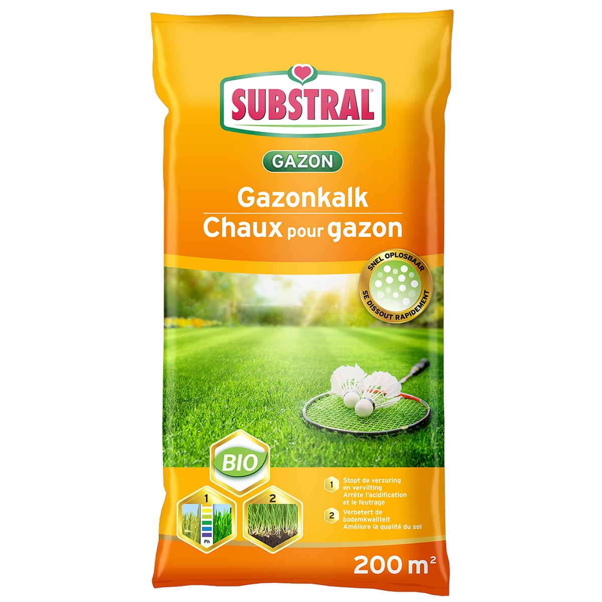 Substral Gazonkalk + Micro-Organismen 20 kg - 200 m2