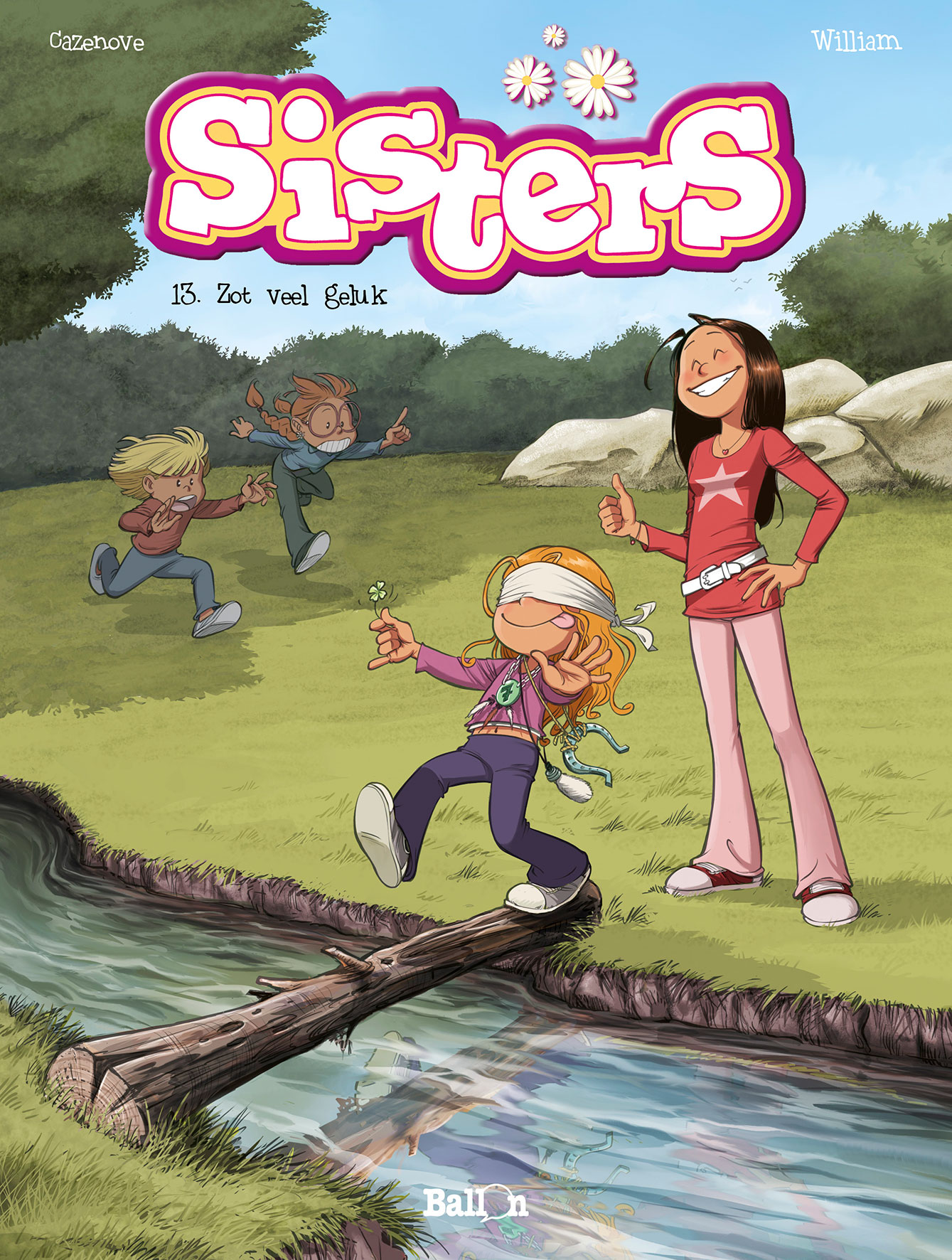 Stripverhaal Sisters 13 Zot veel geluk