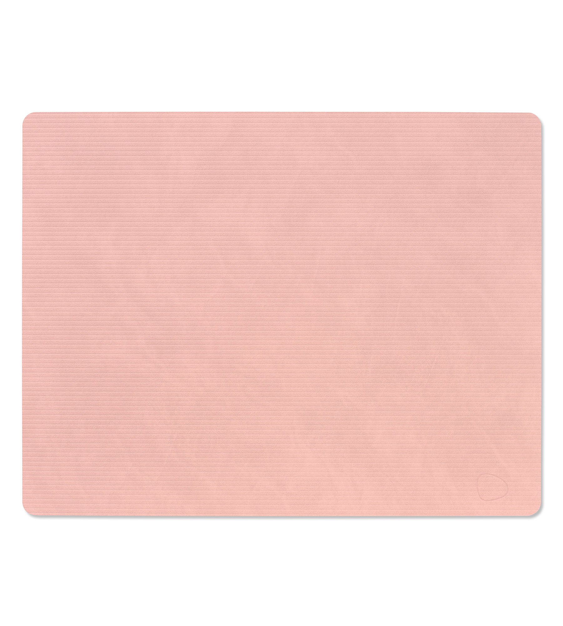 LindDNA Placemat Corduroy Square Rose 35x45 cm - Recycled Leder