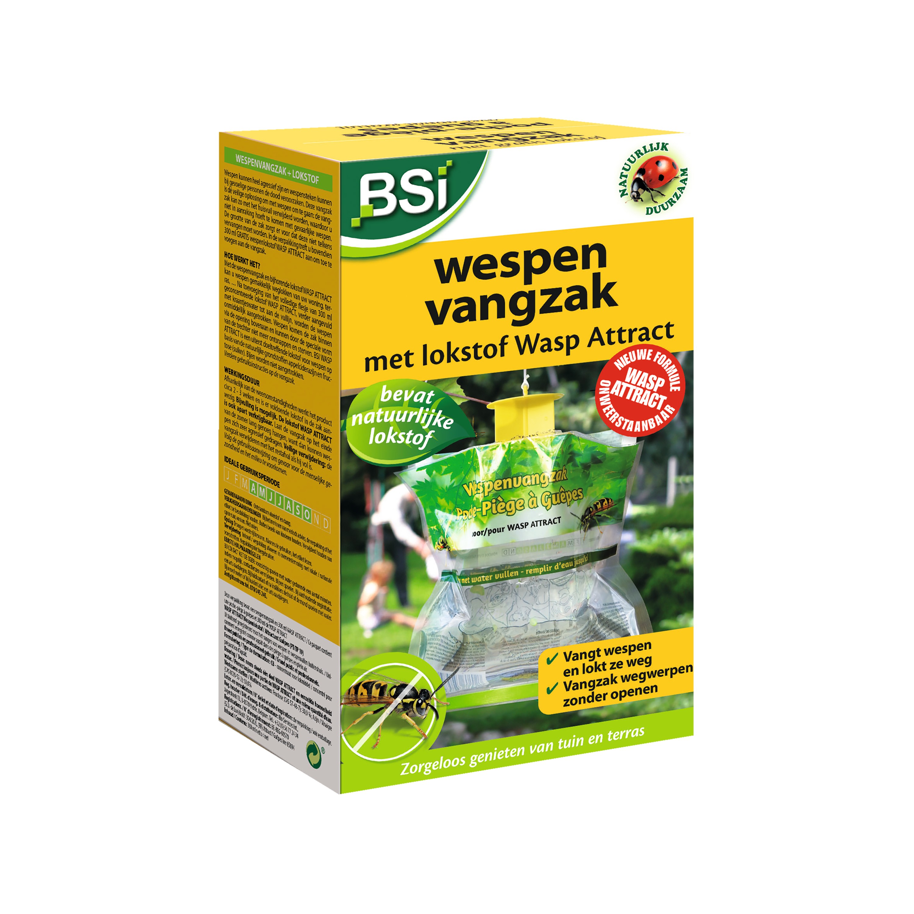 BSI Wespenvangzak met Lokstof Enkel Water Toevoegen en Ophangen