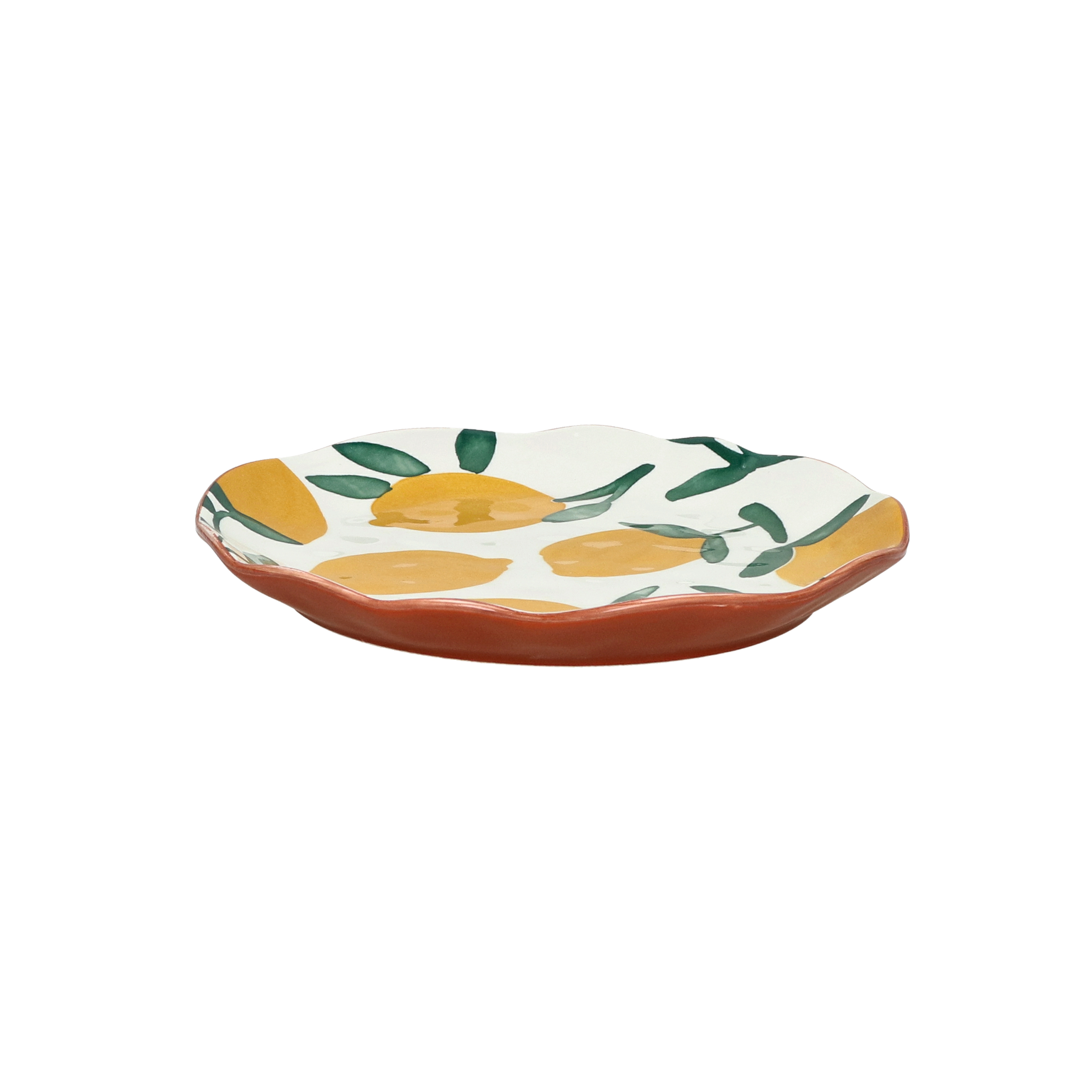Pomax Dessertbord Mykonos Geel 20.3cm - Porselein