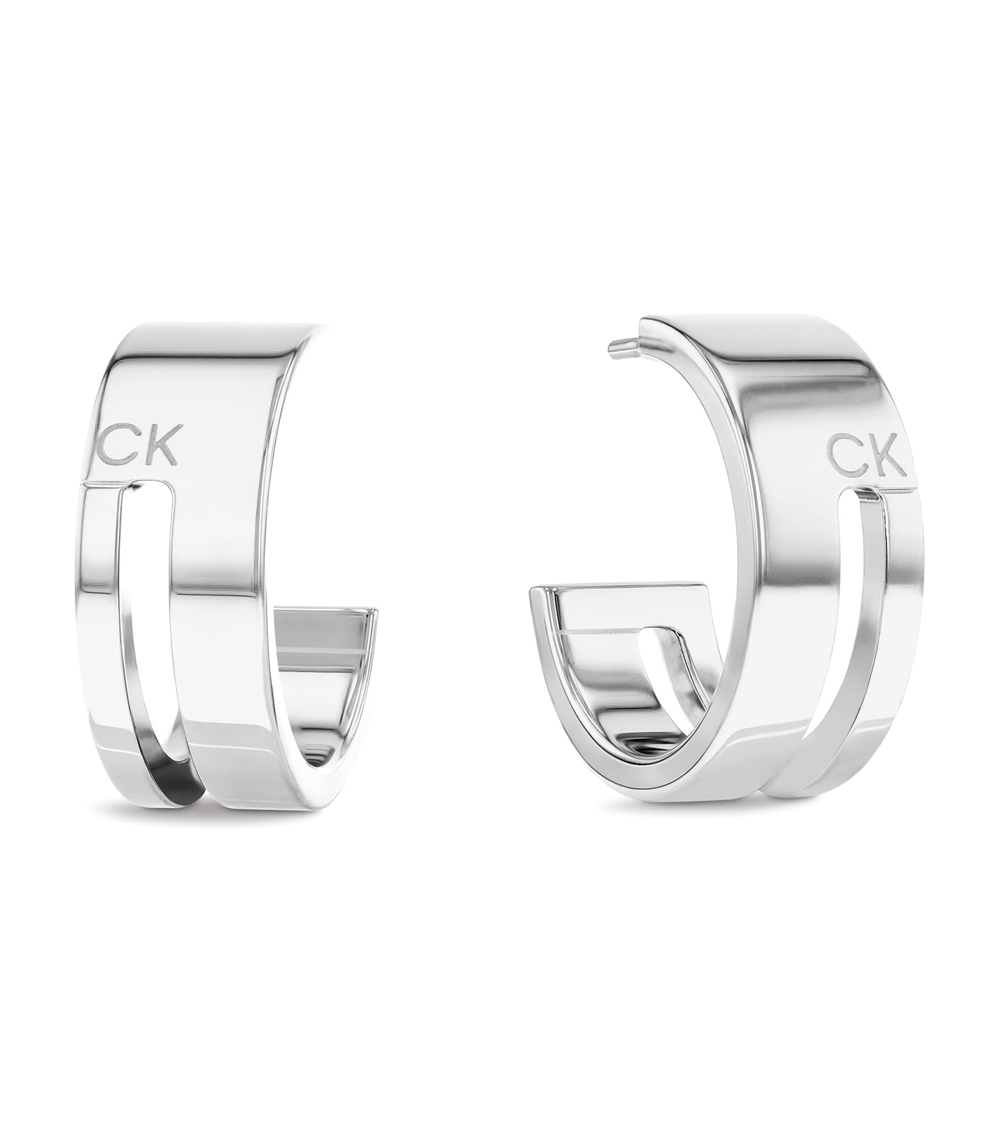 Calvin Klein Oorbellen Geometric Zilver