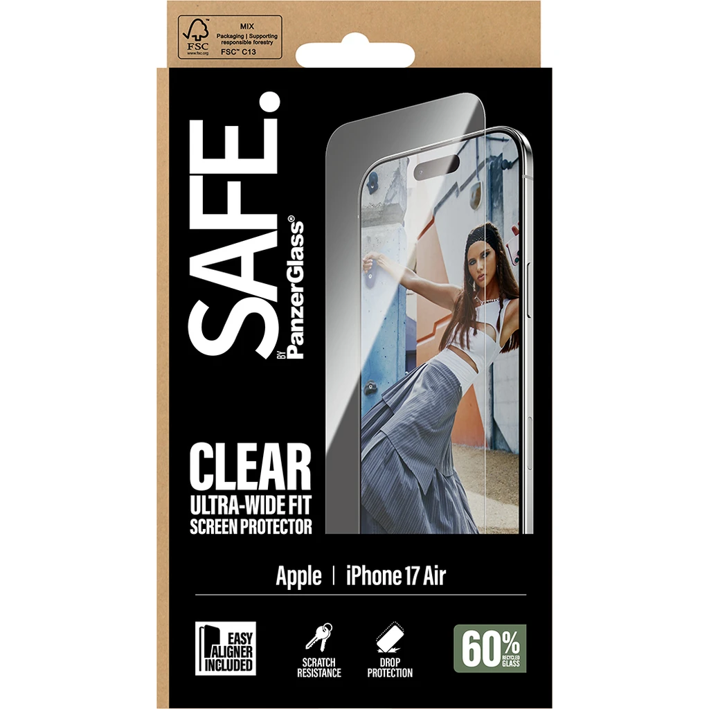 SAFE by PanzerGlass Apple Iphone 17 Air - Ultra-Wide Fit