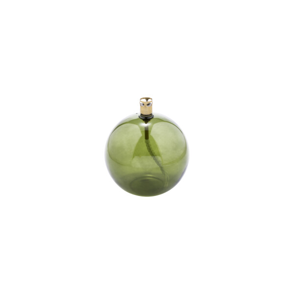 Peri Living Olielamp Round Green Brass M - 11cm - Glas