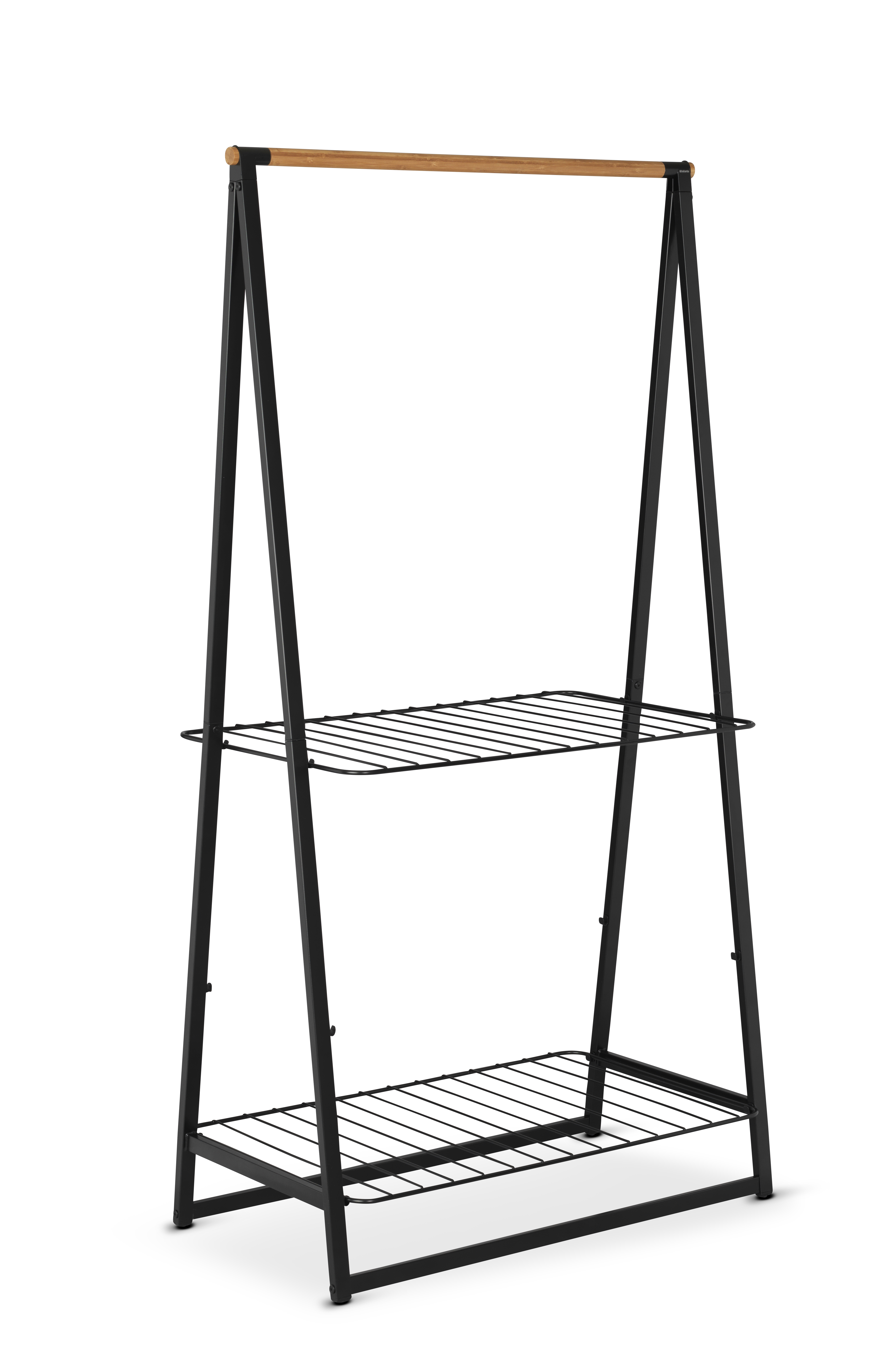Brabantia Kledingrek Linn Large Zwart - 99.5x57x190 cm - Staal