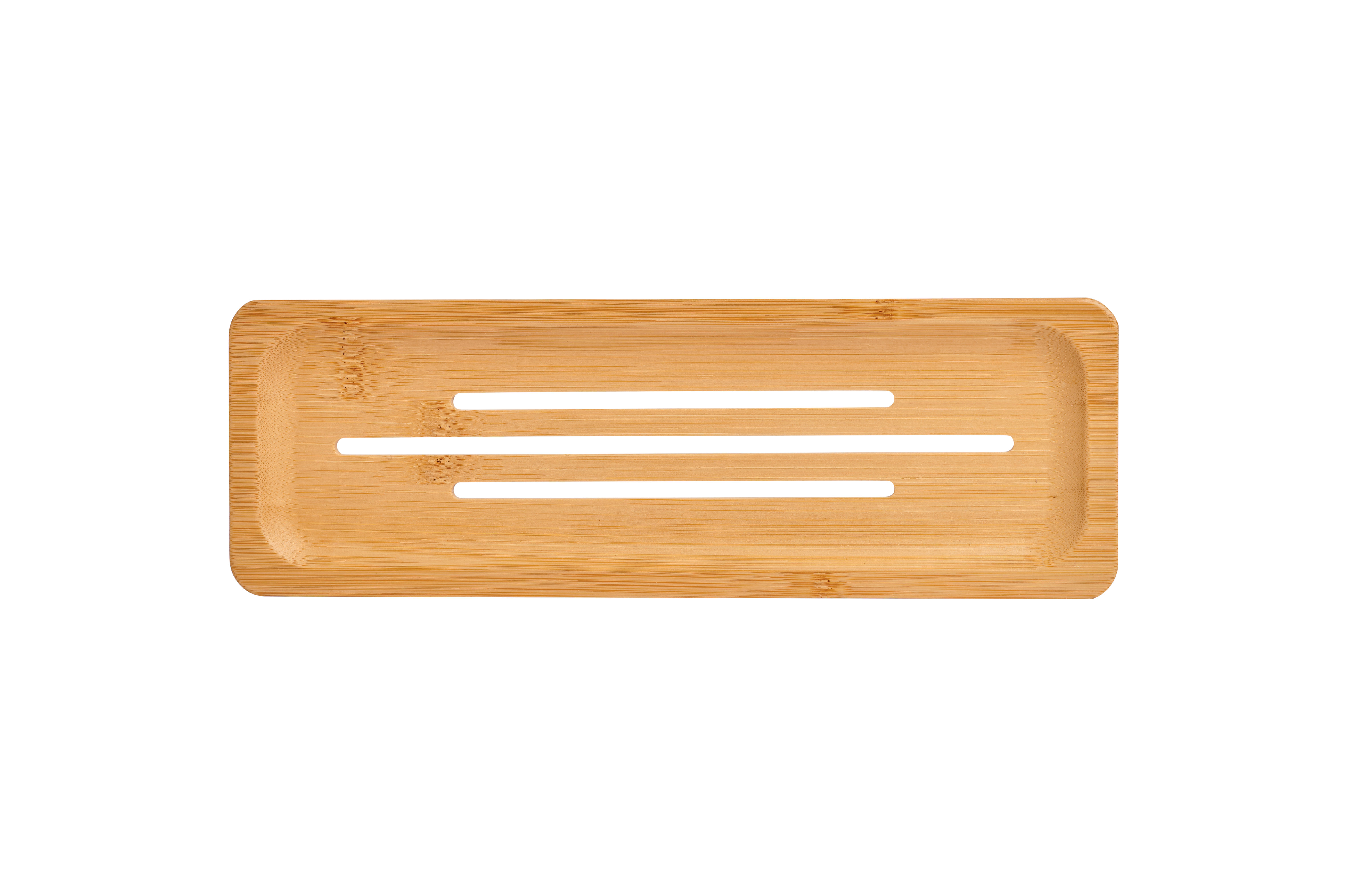 Blokzeep Bamboe Zeepplank Rechthoek Groot - 24x8 cm