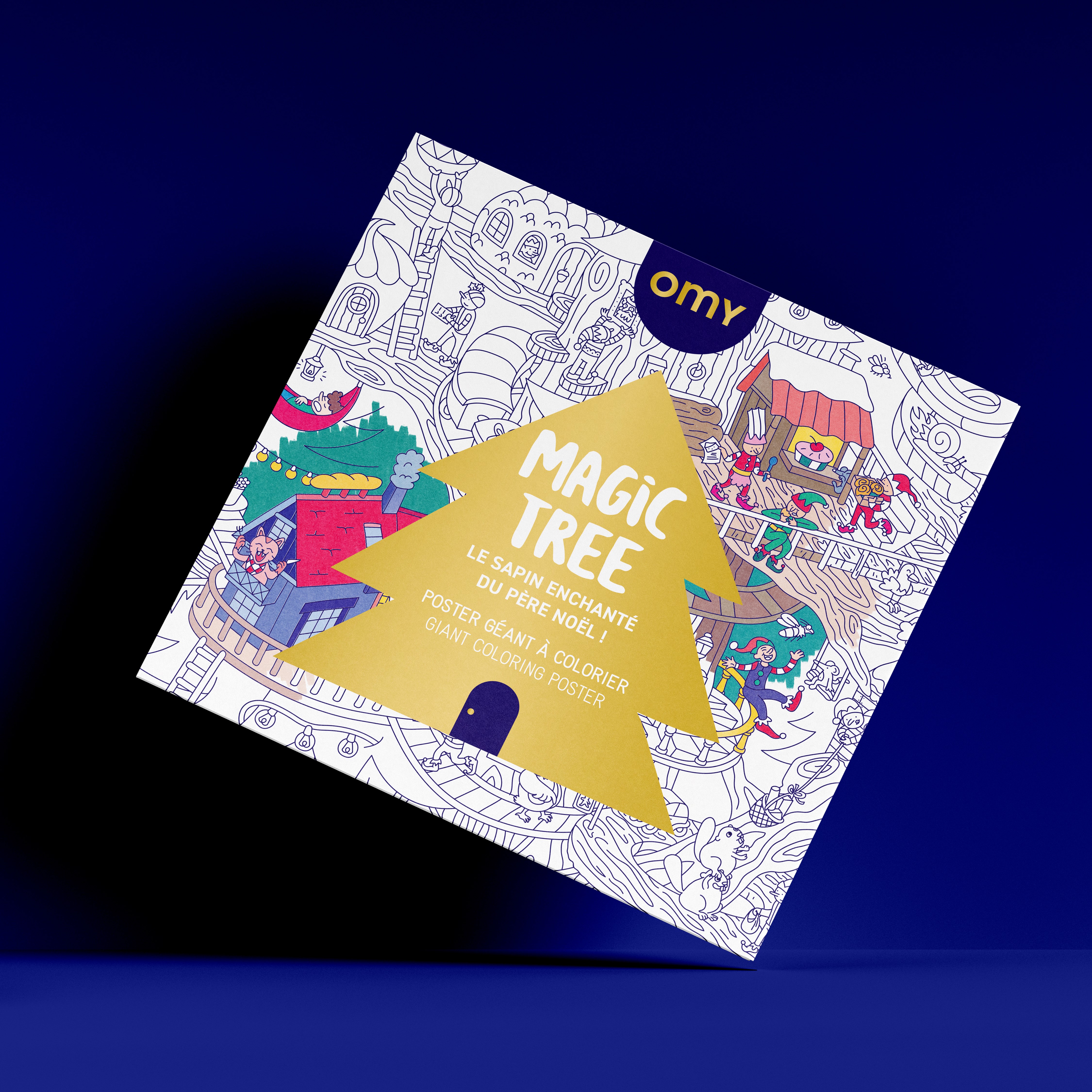 Omy Poster om in te Kleuren Magic Tree 70x100cm