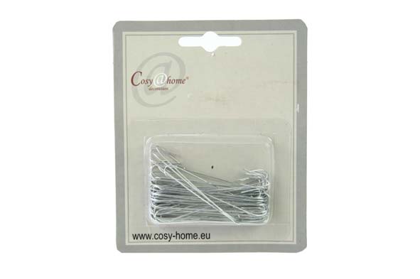 Cosy@Home Kerstbalhaakjes Metaalkleur 50xGroot