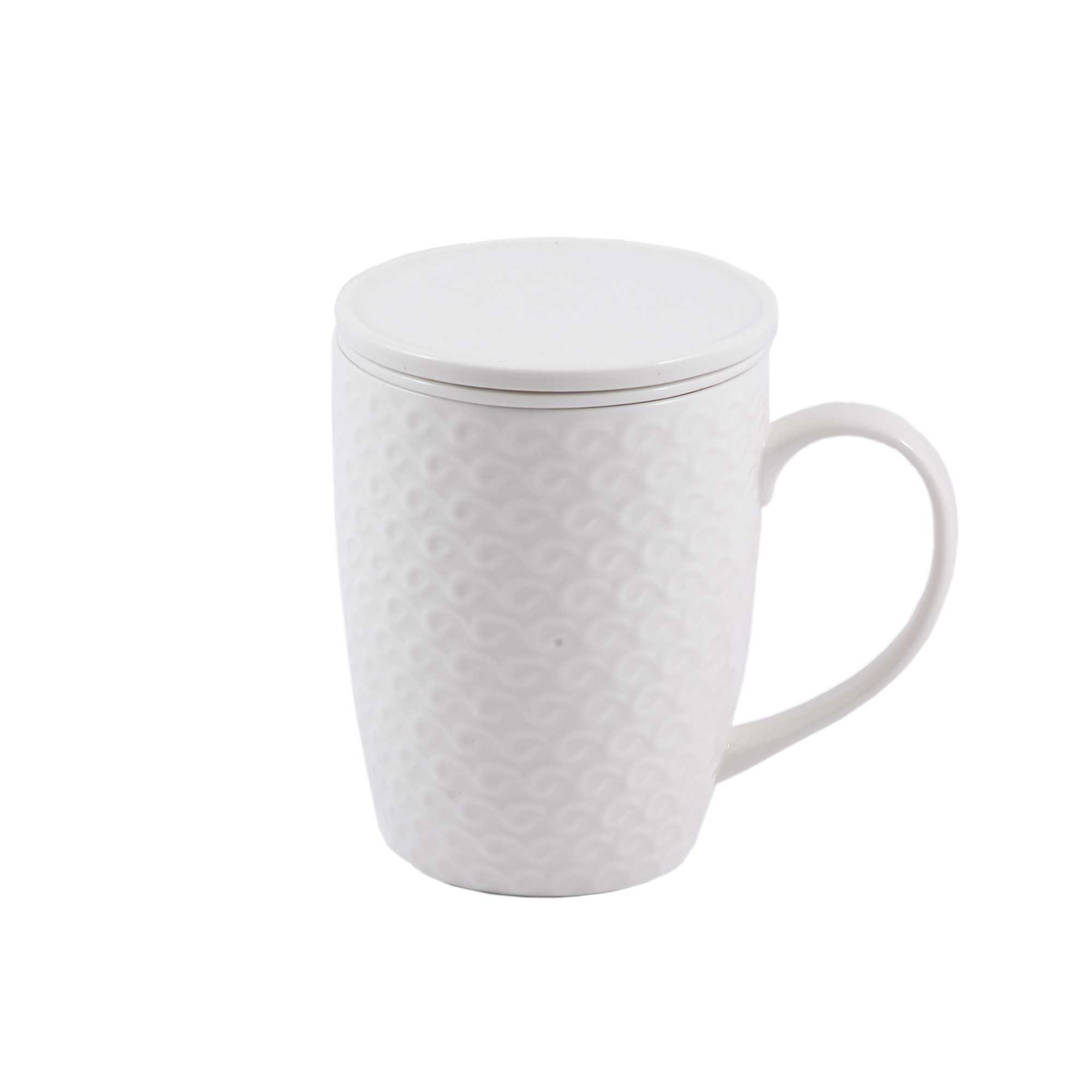 La Porcellana Bianca Theemok Momenti 380ml met Infuser & Deksel - Wit - Porselein