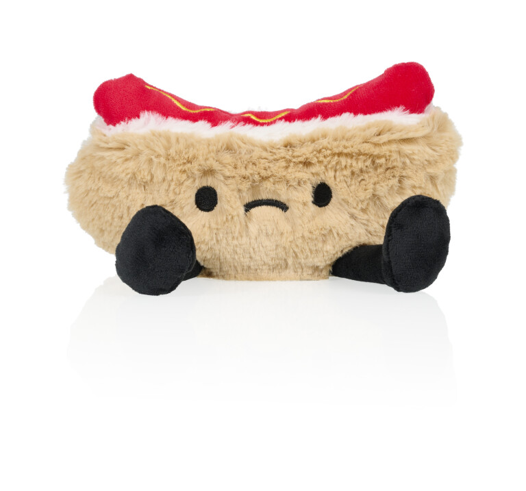 Bitten Design Heatable Grumpy Hotdog - 18x17x3 cm Bitten Design Heatable Grumpy Hotdog - 18x17x3 cm