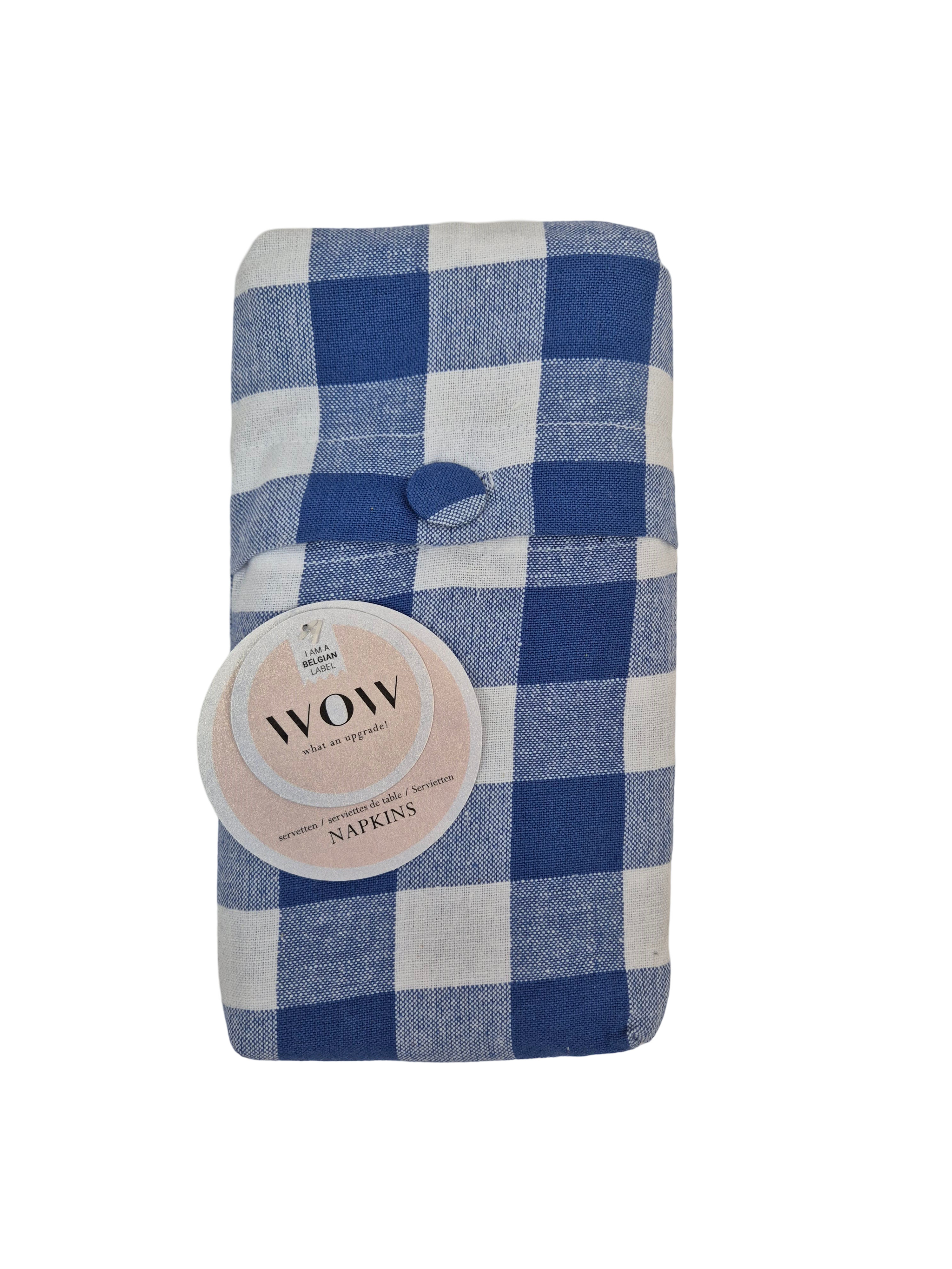 WOW Servetten 45x45 cm Spring Azurite 4 stuks