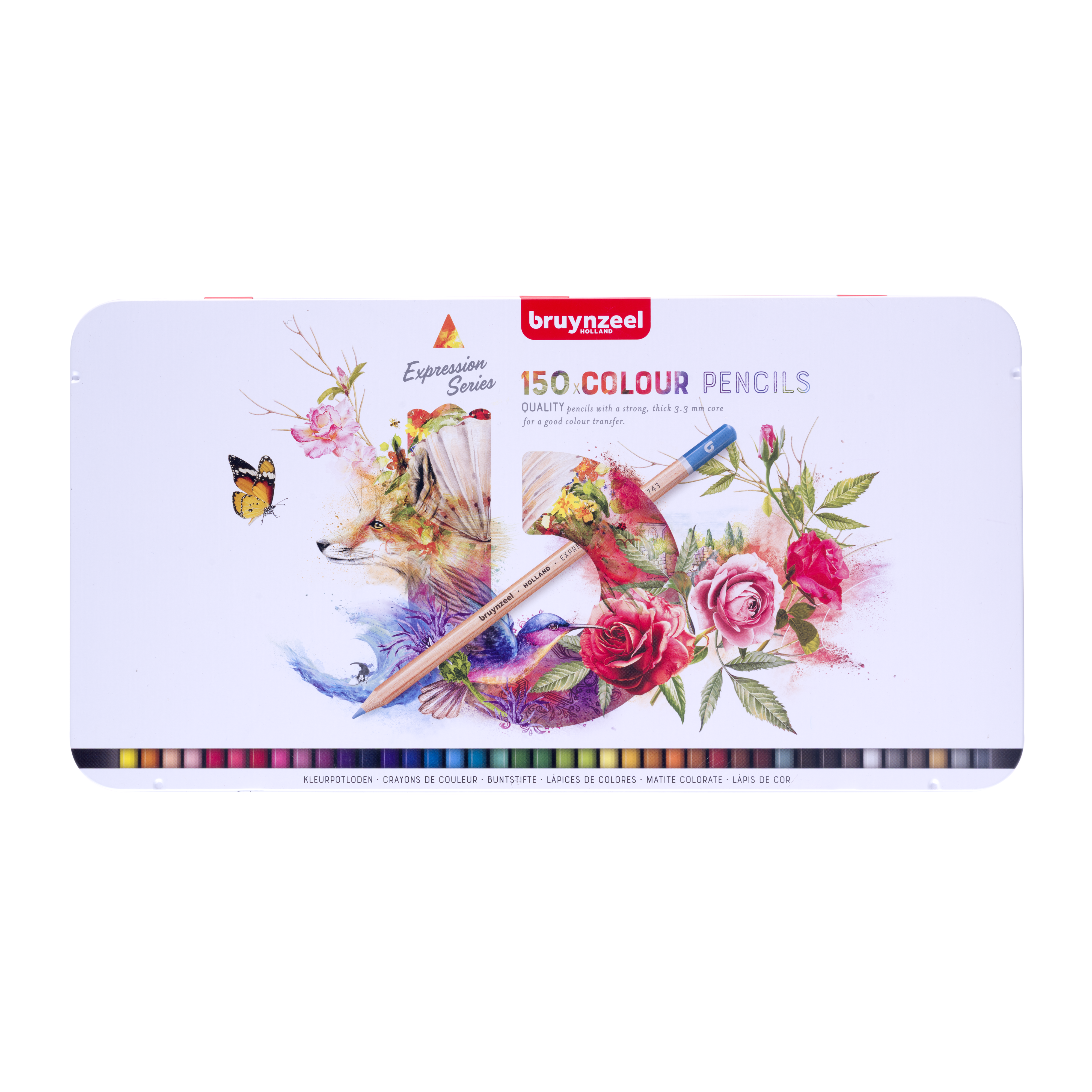 Bruynzeel Expression Kleurpotloden 150 stuks Metalen Box
