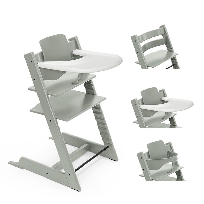 Stokke Bundel Kinderstoel Tripp Trapp Glacier Green + Babyset + Tablet Glacier Green