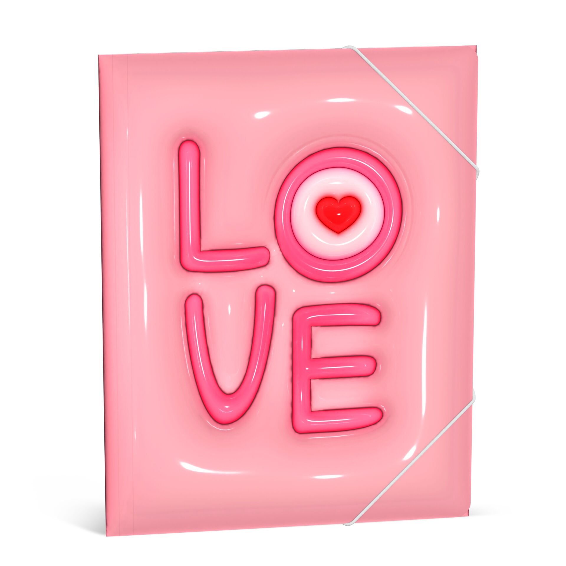 Love Elastomap A4 Pink-Love