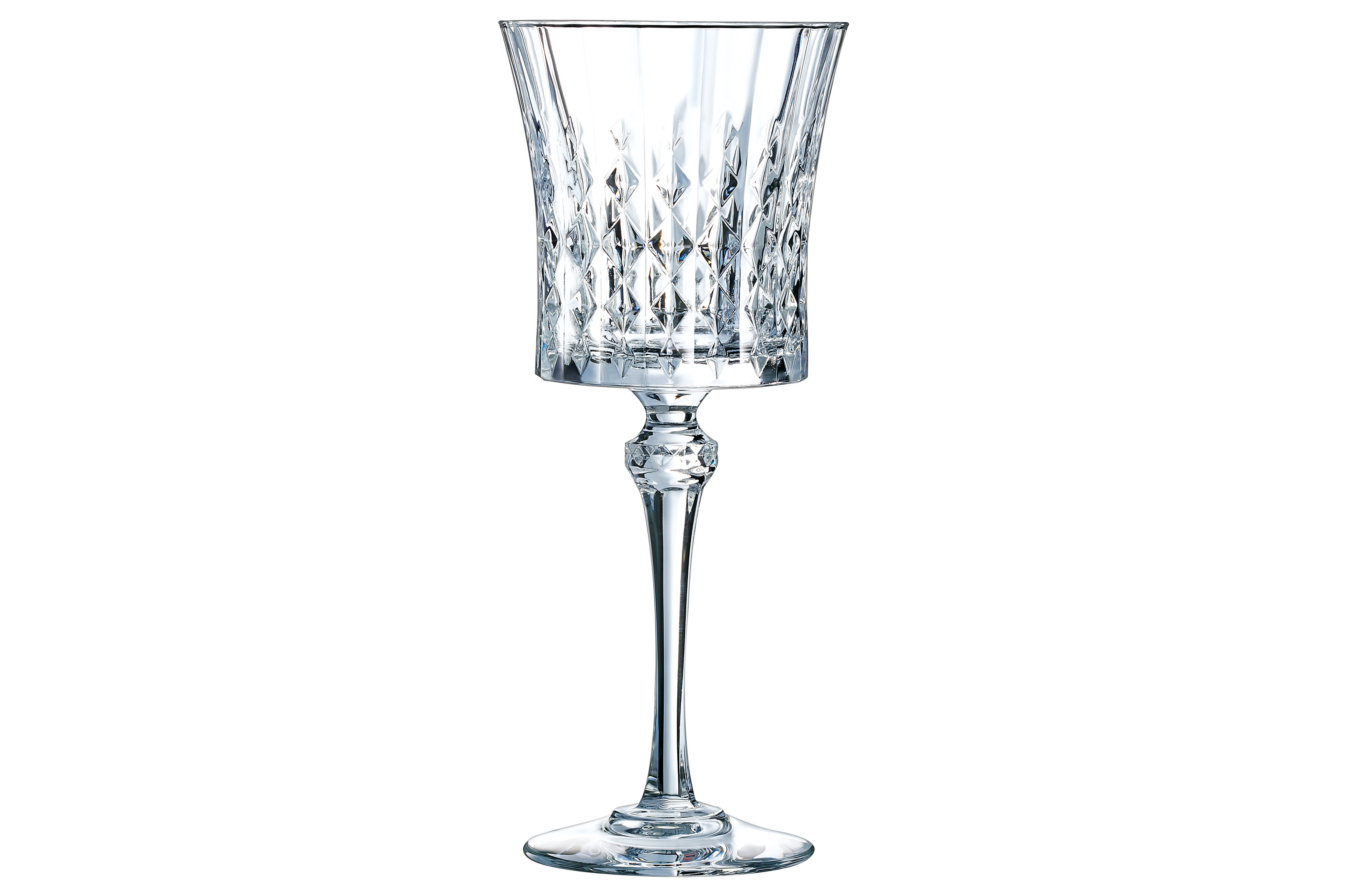 Cristal d'Arques Wijnglas Lady Diamond 27cl set 4 stuks - 9x21 cm