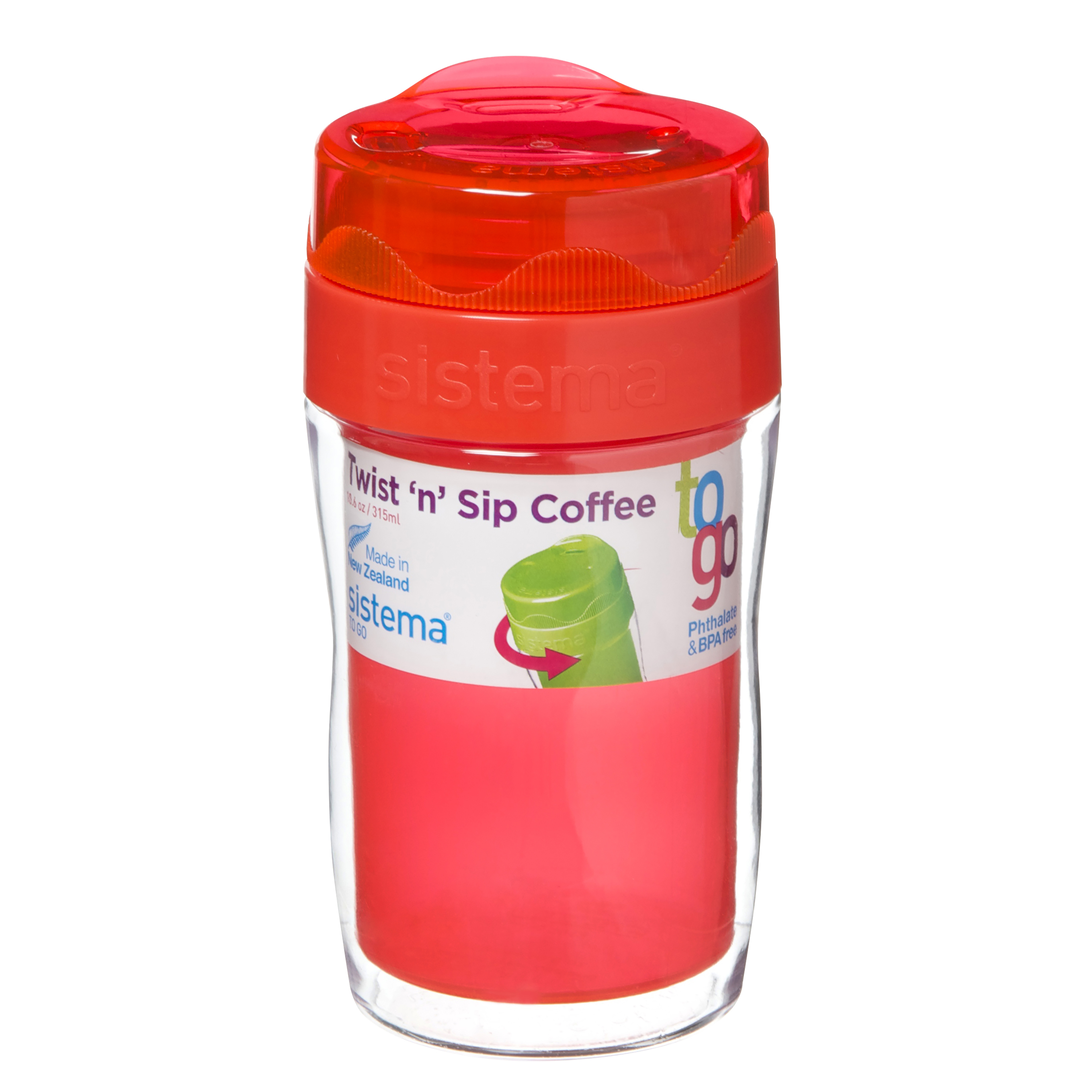 Sistema To Go Koffiebeker Twist 315ml klein - assorti