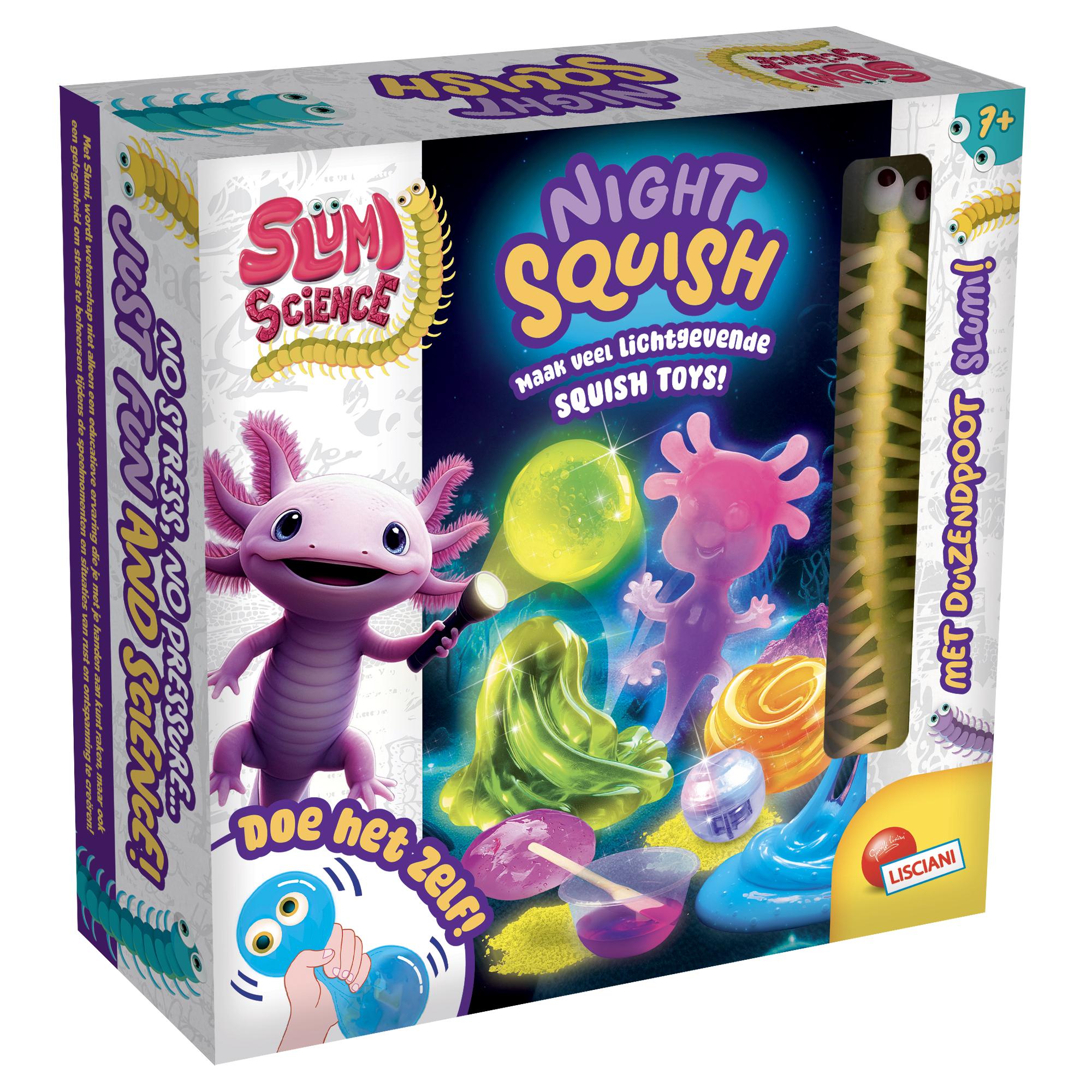 slumi Science maak je eigen Squichy, Axolotl glow in the dark