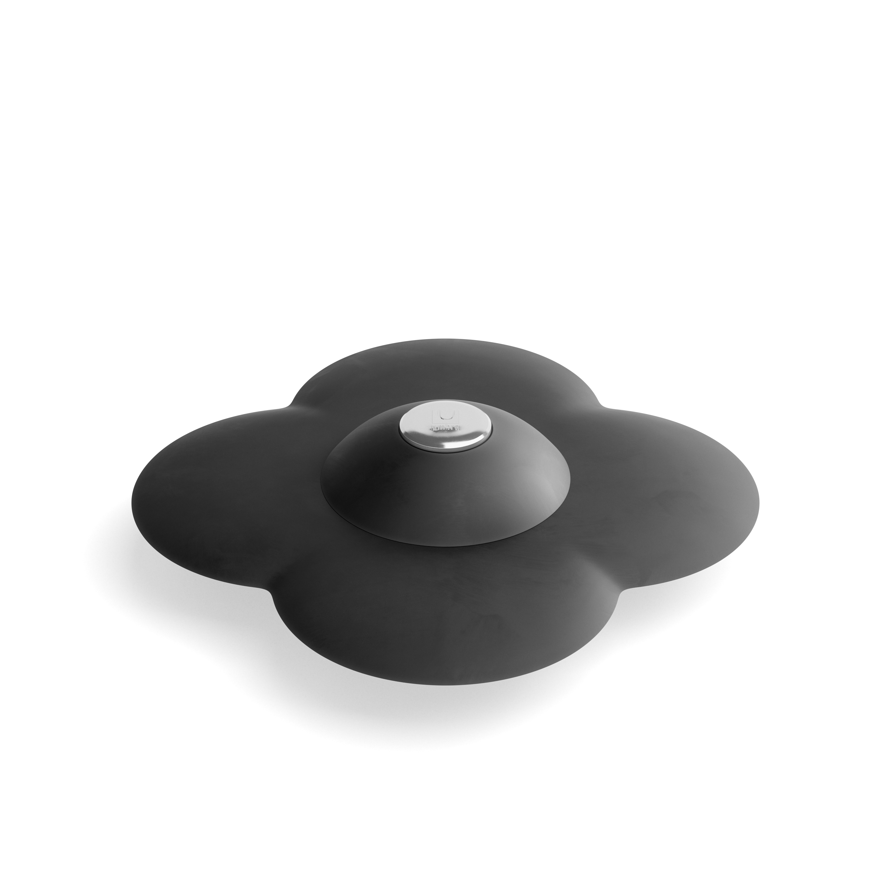 Umbra Afvoerstop Bloom Black - Hair Catcher - voor Bad of Gootsteen - 12x12 cm