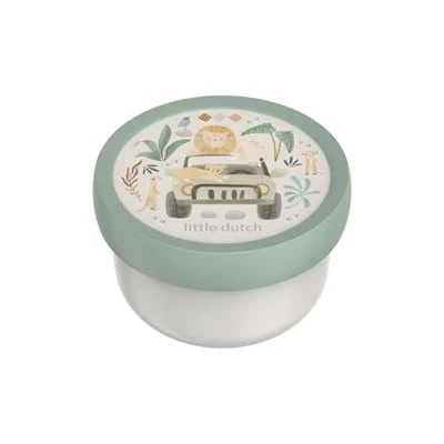 Mepal Little Dutch Fruitbox Campus Safari Friends met Vorkje - 6.7x10.4 cm - 300ml