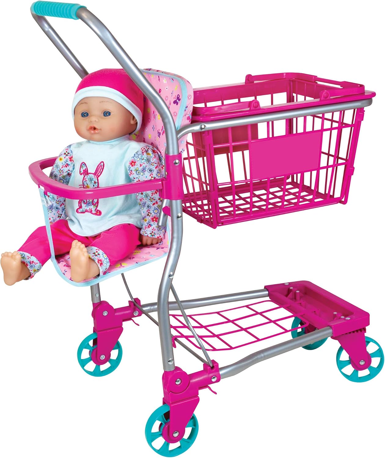 Lissi Baby Pop 30 cm met Winkelwagen,