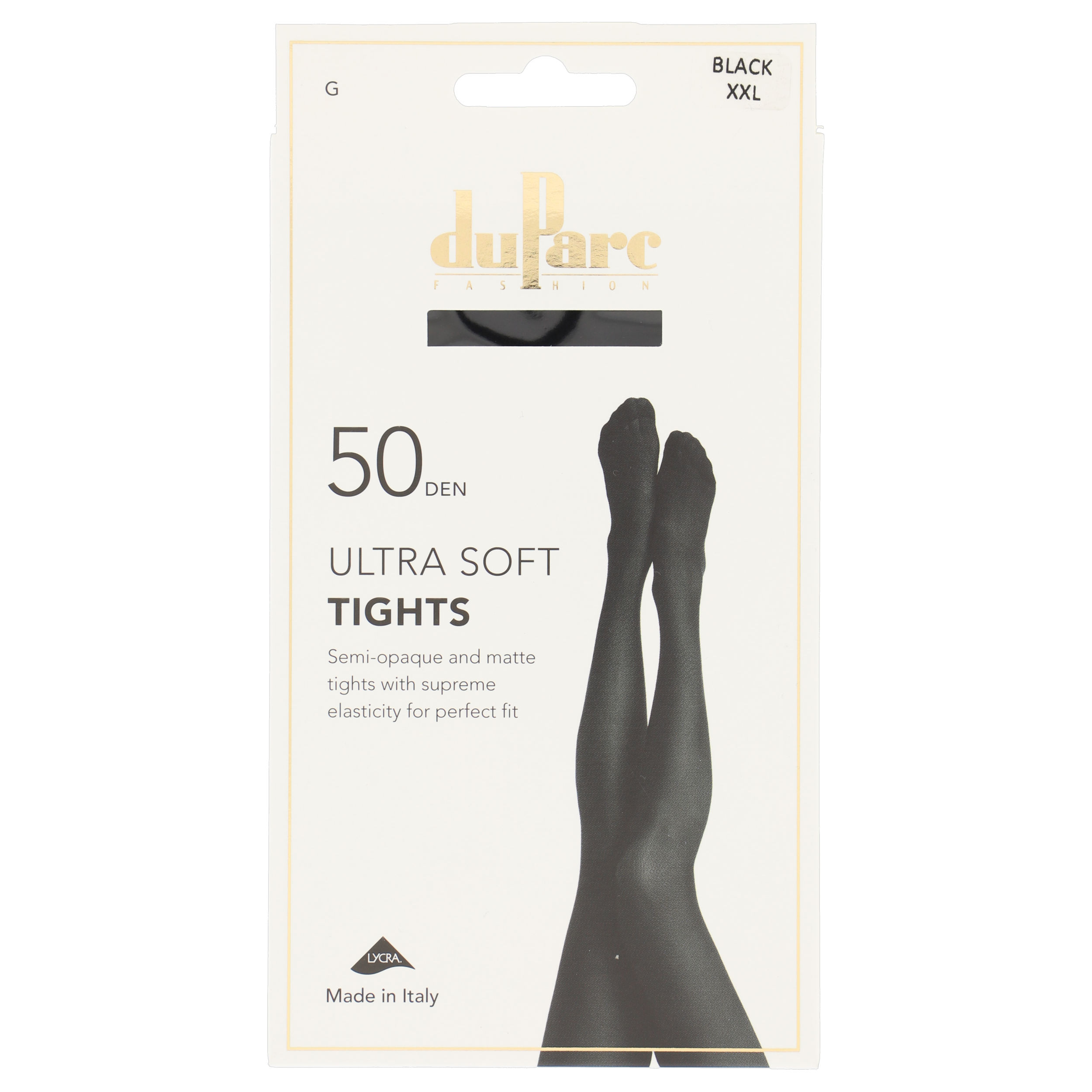 duParc Panty Dames Microfibre 40 den DP8545 Mat Zwart XXL
