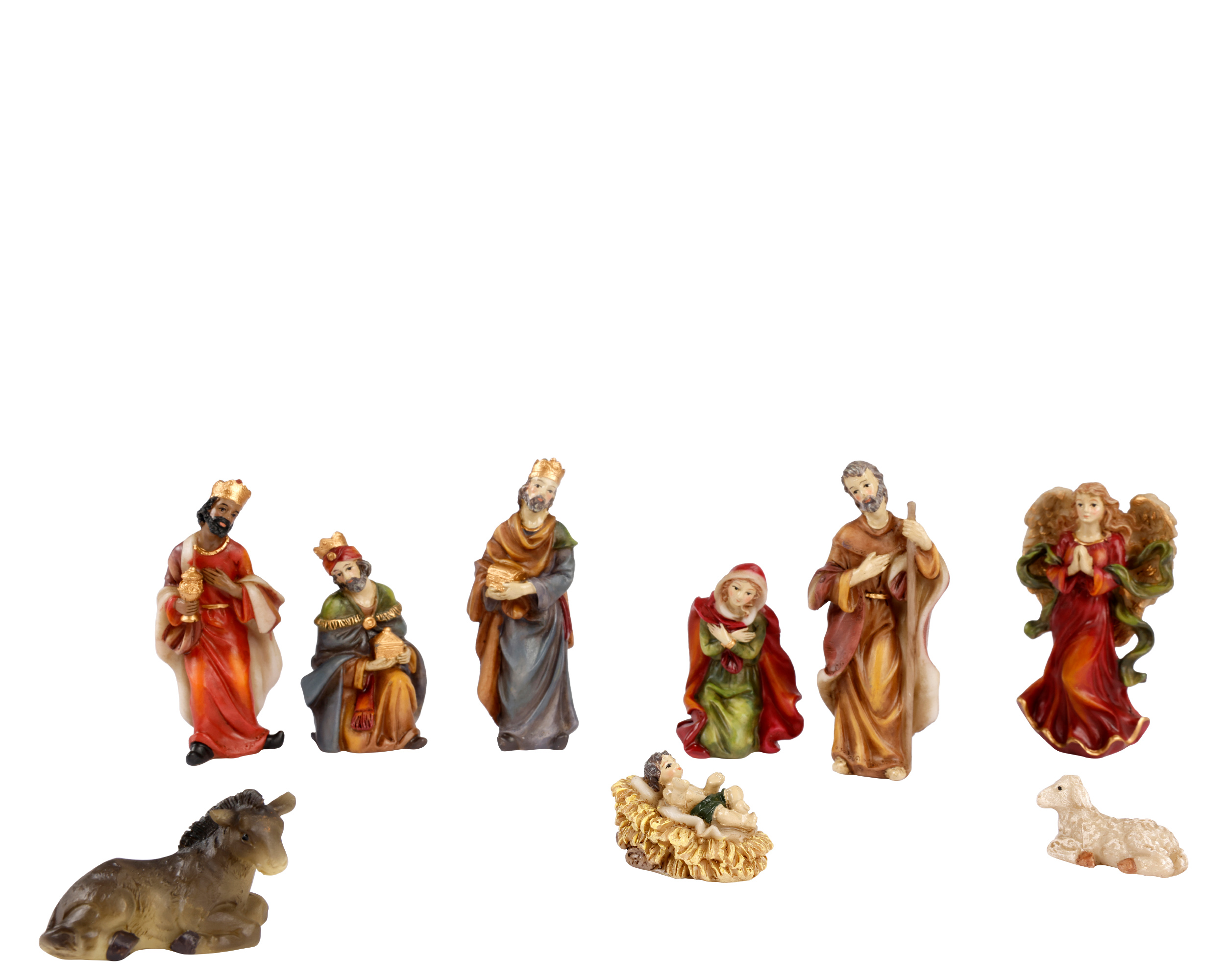 Figuren Kerststal set 9 stuks - Hoogte 9.50cm
