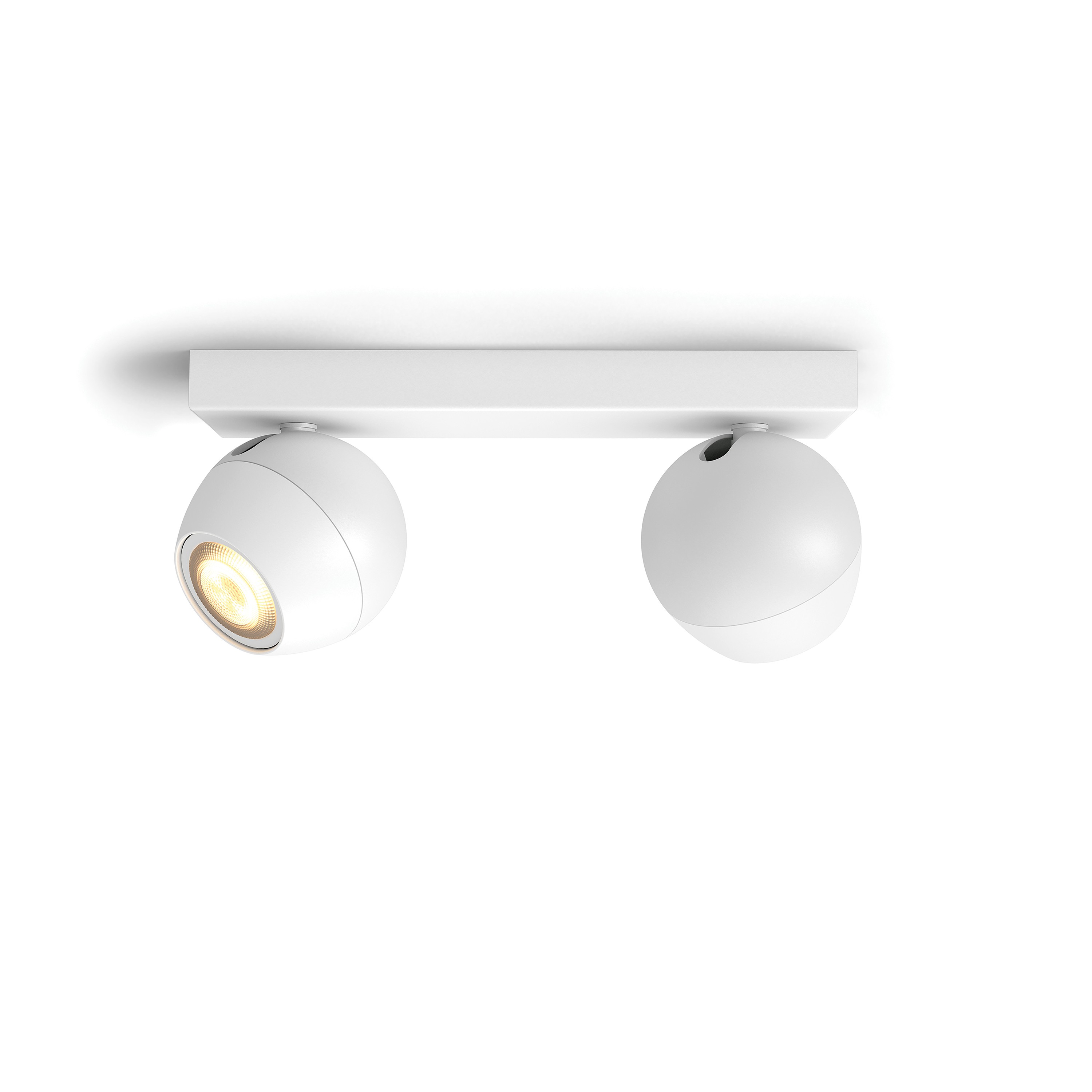 Philips Hue Opbouwspot Buckram Wit 2x GU10 5W White Ambiance met Switch