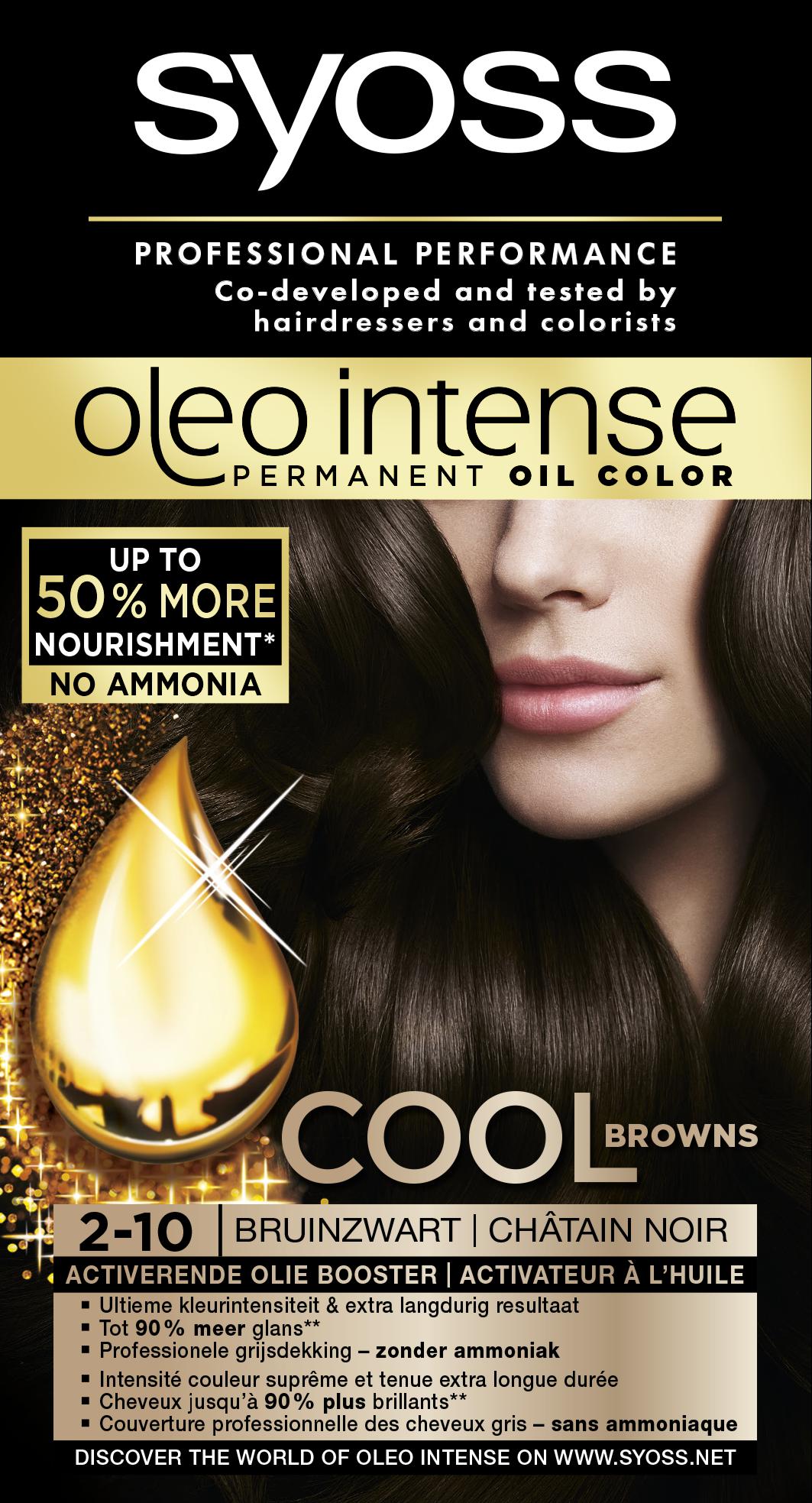 Syoss Haarkleuring Oleo Intense 2-10 Bruin-Zwart - 115ml