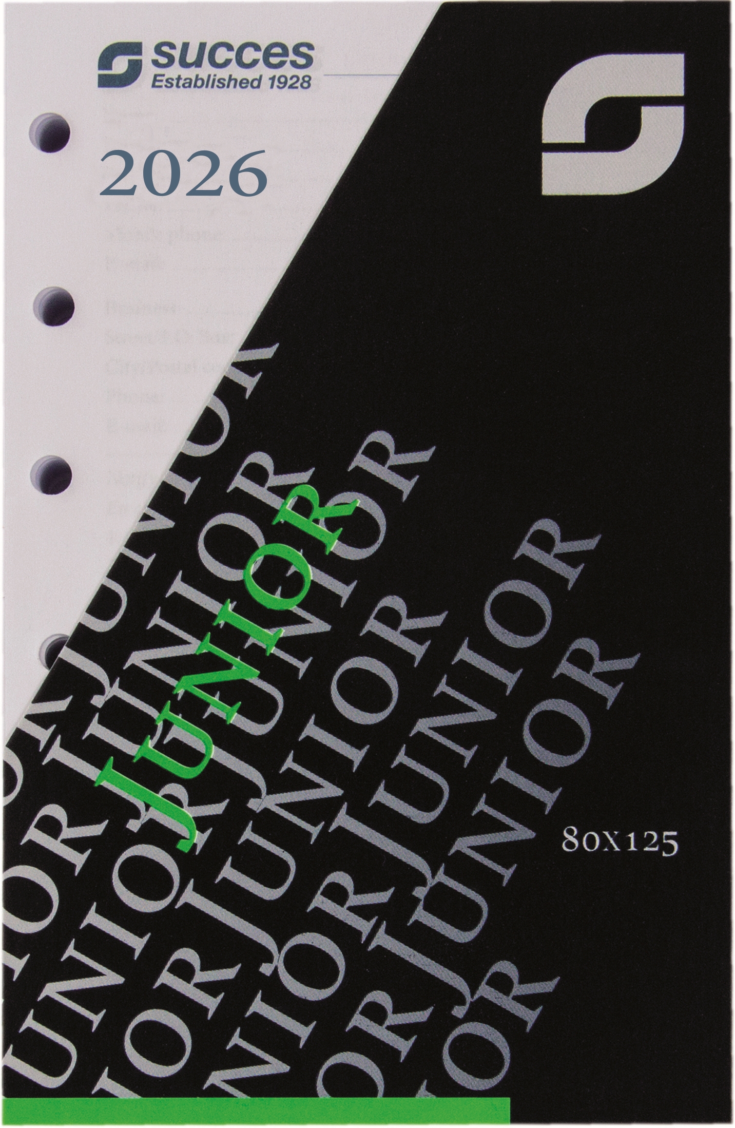 Succes Jaarinhoud 2026 Junior 1dag/pag Internationaal Wit