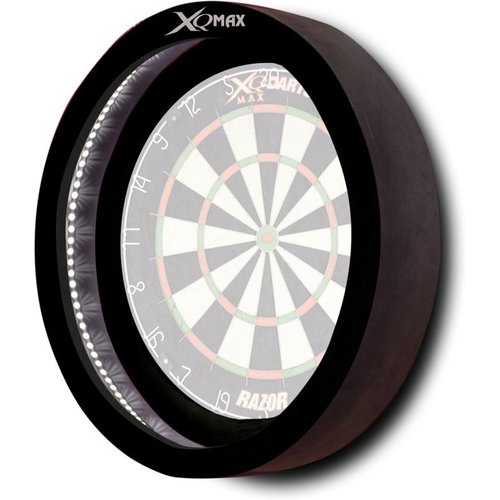 XQMax Sirius 6 Led Surround voor Dartbord Zwart