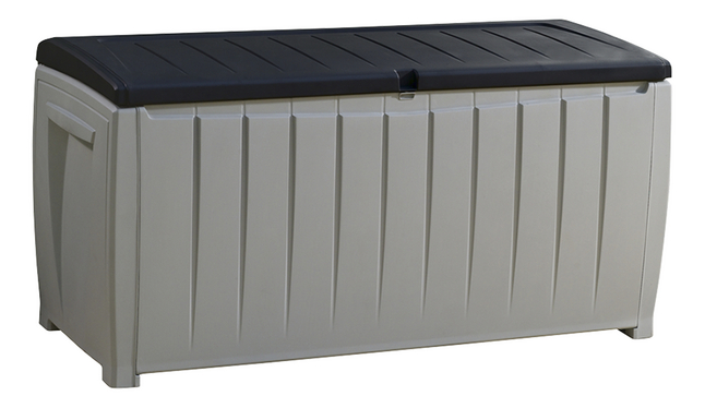 Keter Opbergbox Novel Grijs/Zwart 124x55x62.5 cm 340l