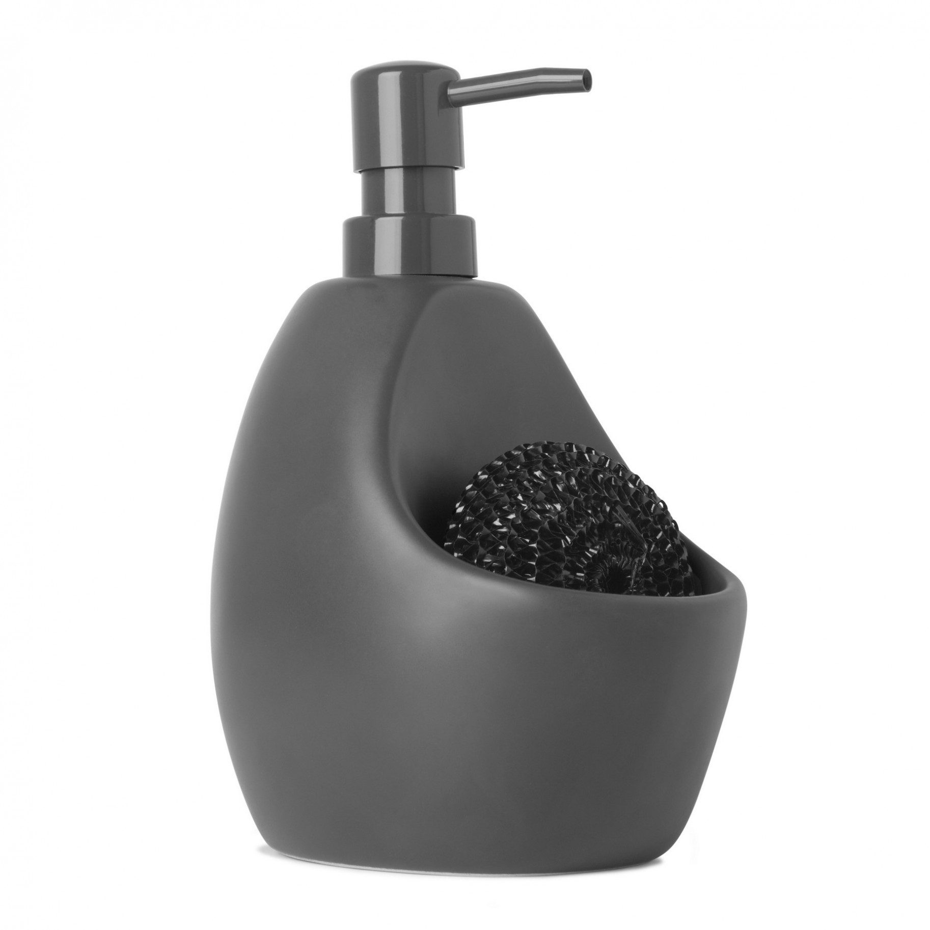 Umbra Zeepdispenser Joey Charcoal 591ml met Scrubby