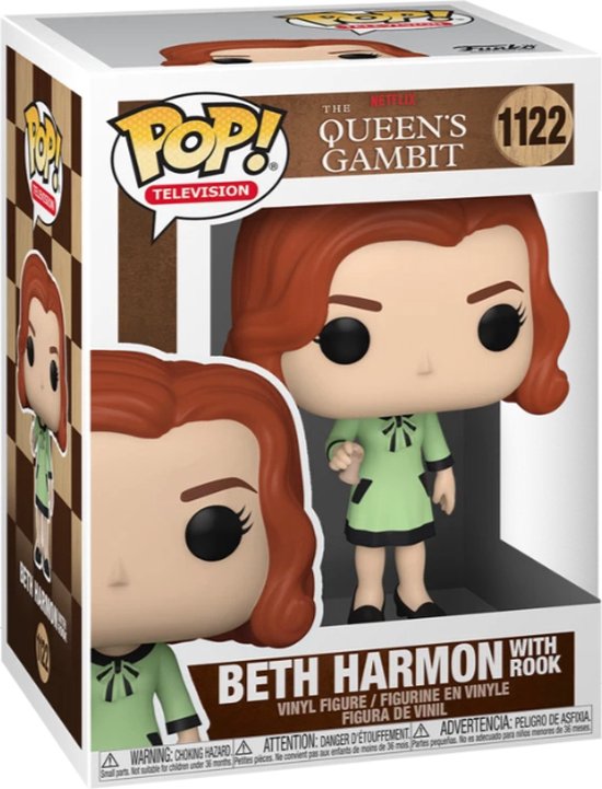Funko Pop! Television - The Queen's Gambit: Beth Harmon with Rook 1122 Funko Pop! Television - The Queen's Gambit: Beth Harmon with Rook 1122