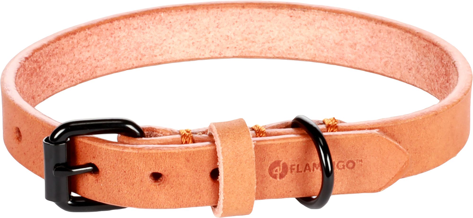 Flamingo Hondenhalsband Leano Cognac 29 - 35 cm / 15 mm