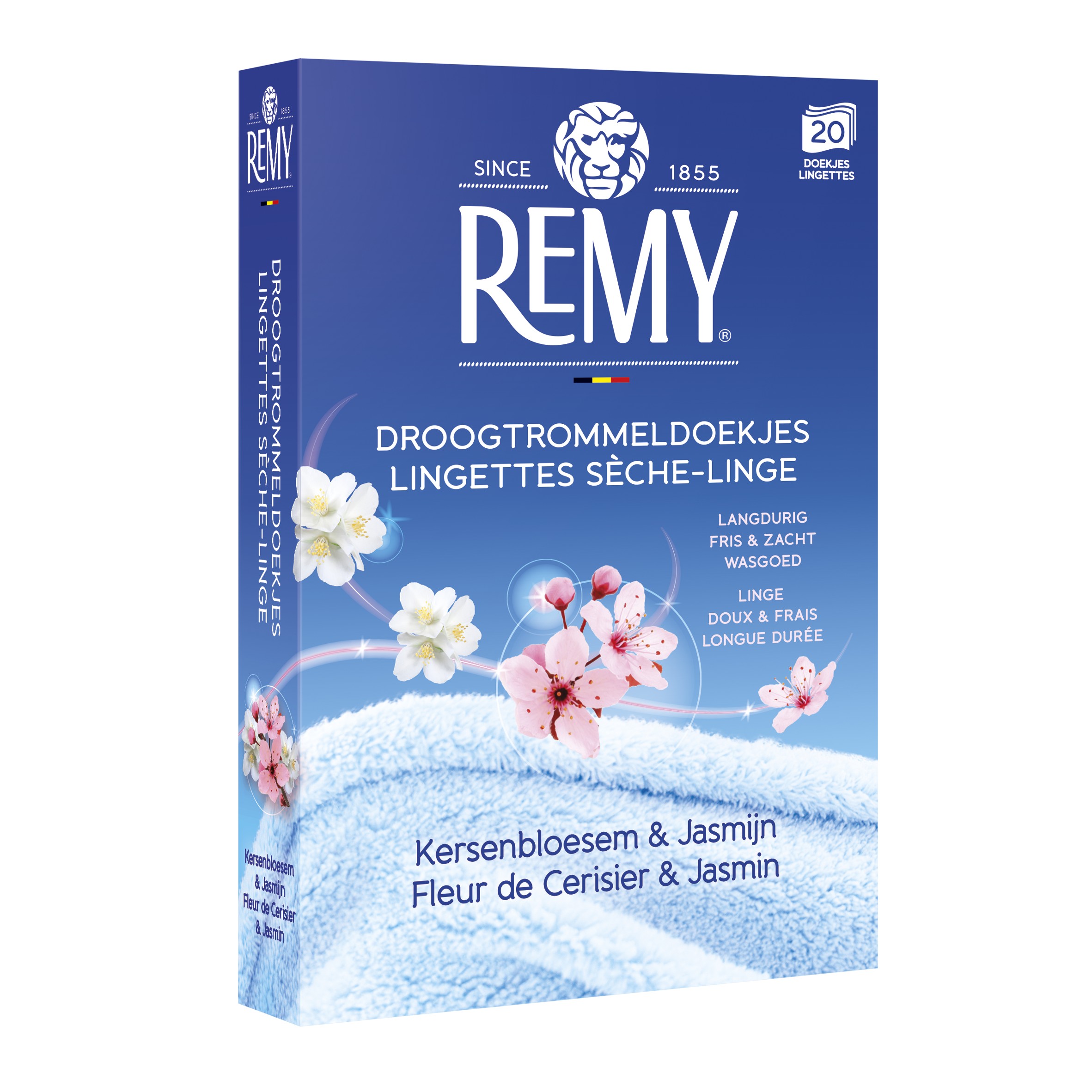 Remy Droogtrommeldoekjes Kersenbloem&Jasmijn - 20 stuks