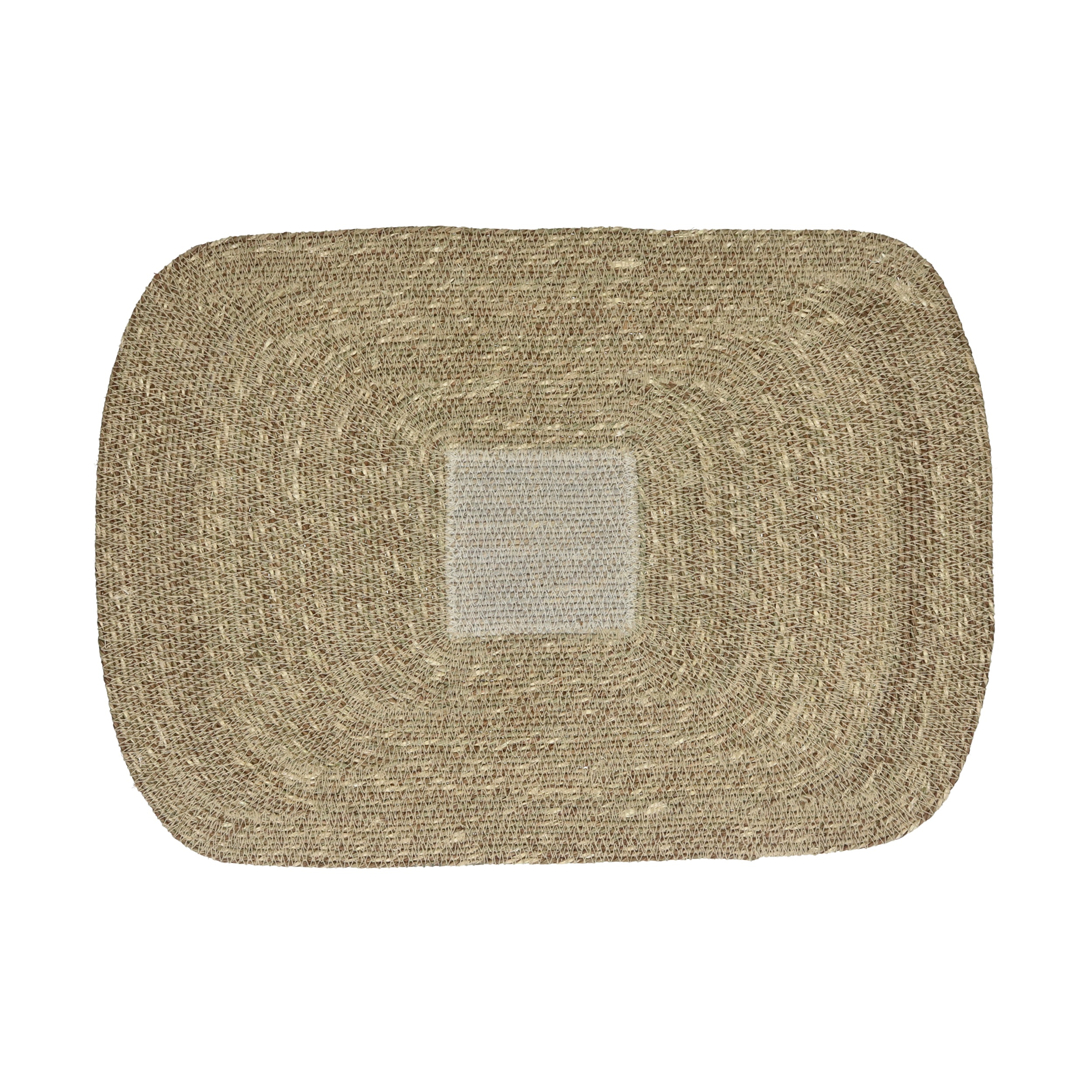Pomax Placemat Quadri Havermout 50x35 cm - Zeegras