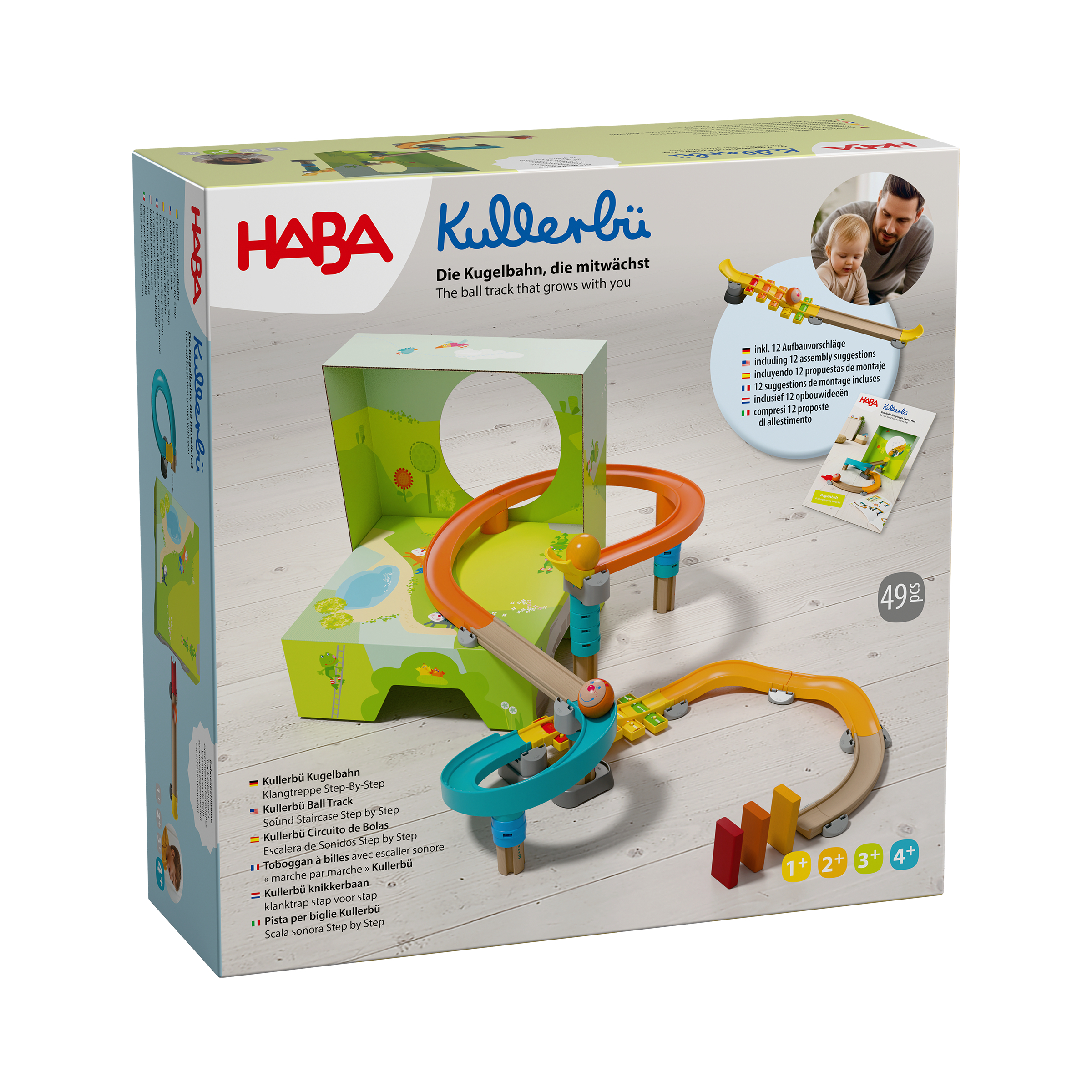 Haba Kullerbü knikkerbaan - Klanktrap Step-by-step