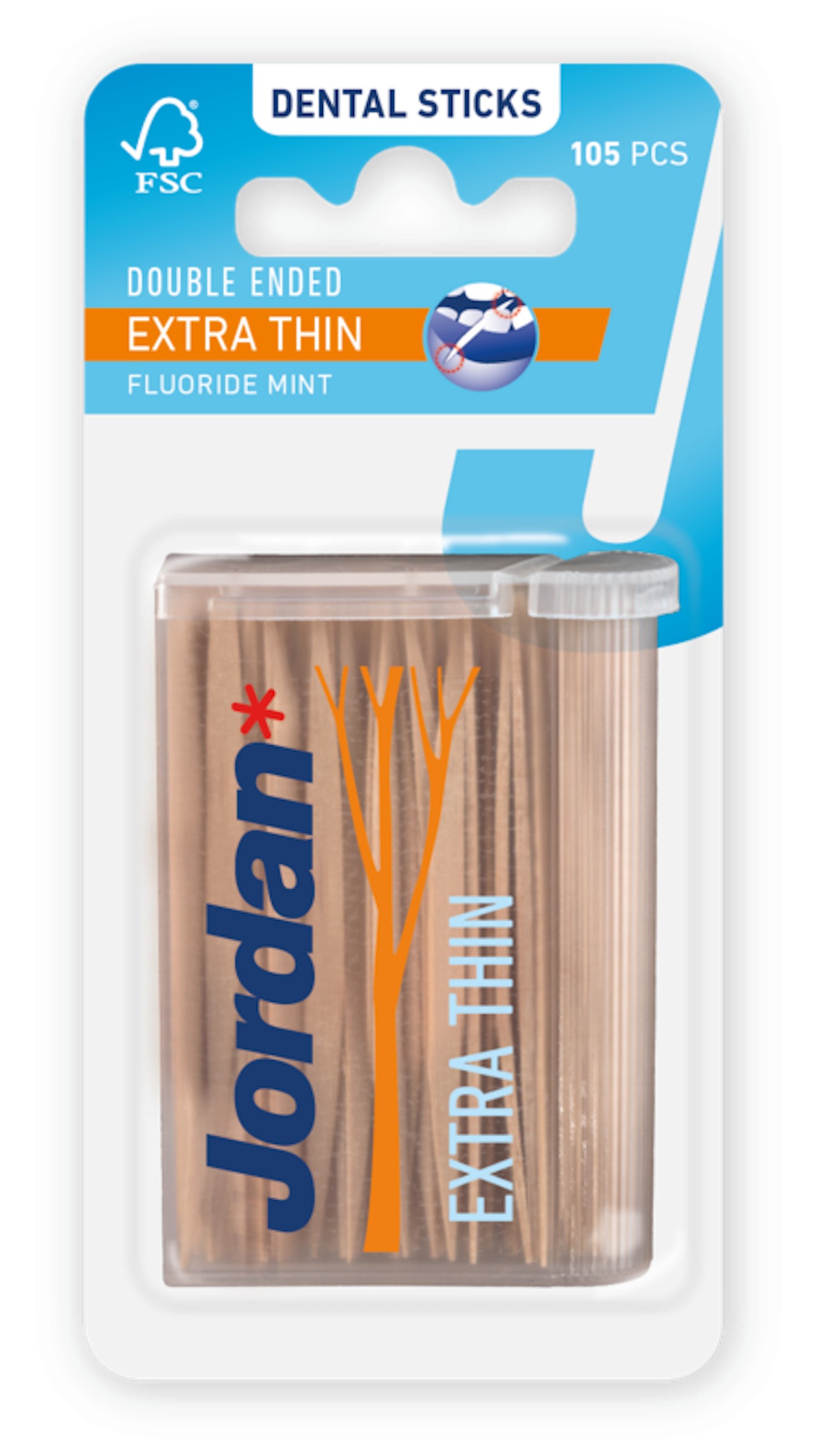 Jordan Dental Sticks extra dun 25 m