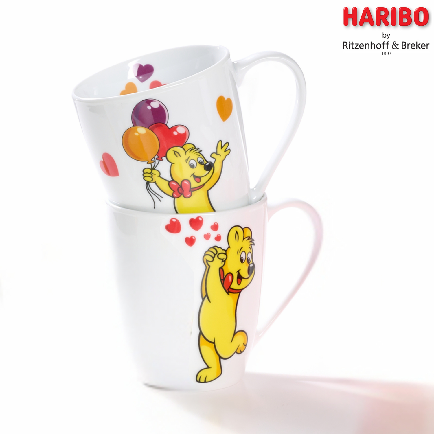 Ritzenhoff & Breker Mok Haribo Heart 360ml - Porselein - 13x9x10 cm - assorti - prijs per stuk