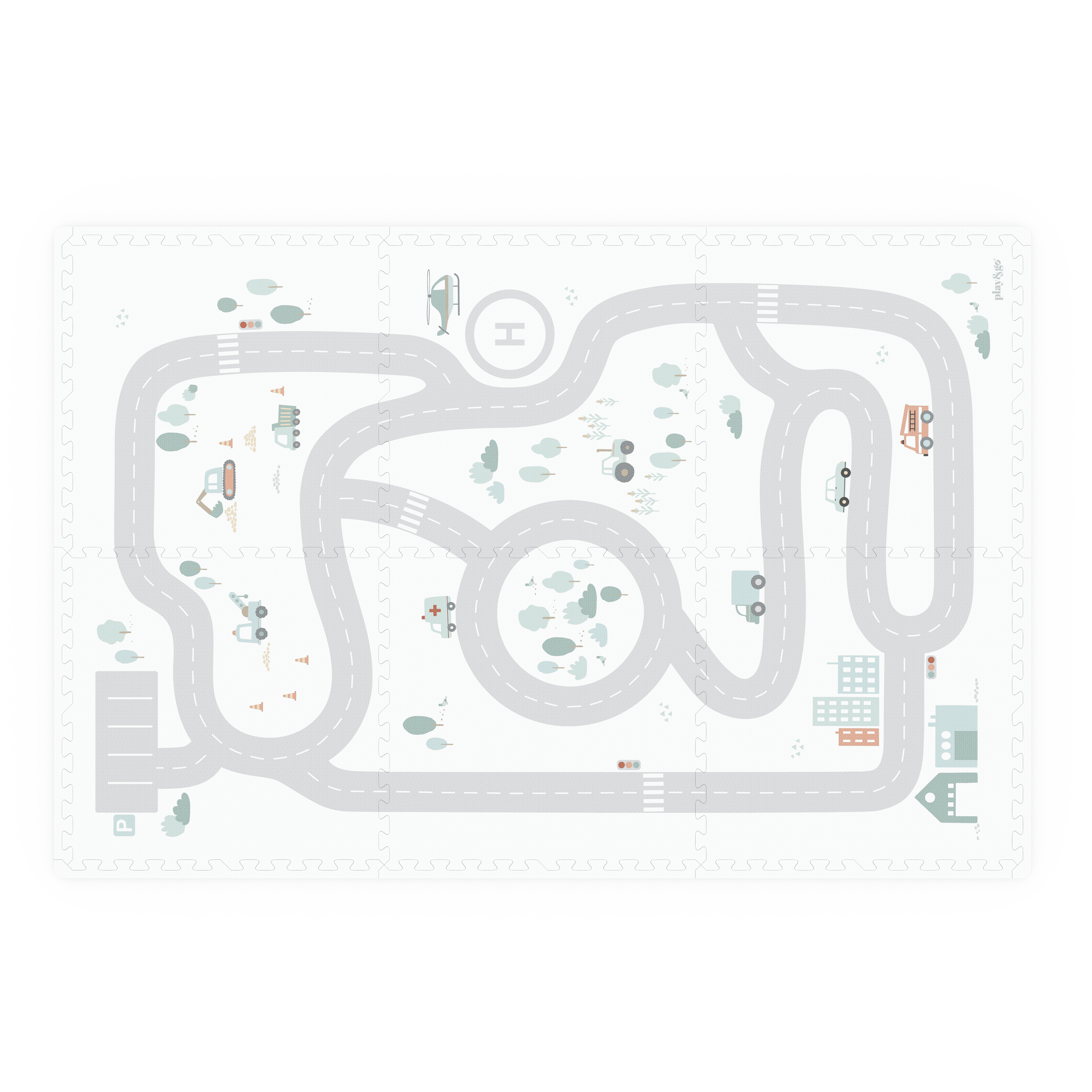 Play & Go Puzzelmat Tiloo Eevaa Road 120x180 cm