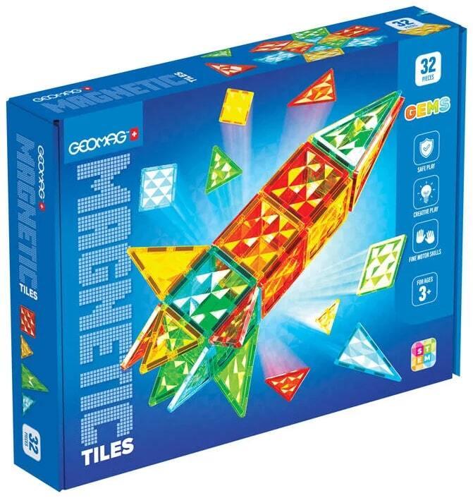 Geomag Magnetic Tiles Germs rocket 32 delig